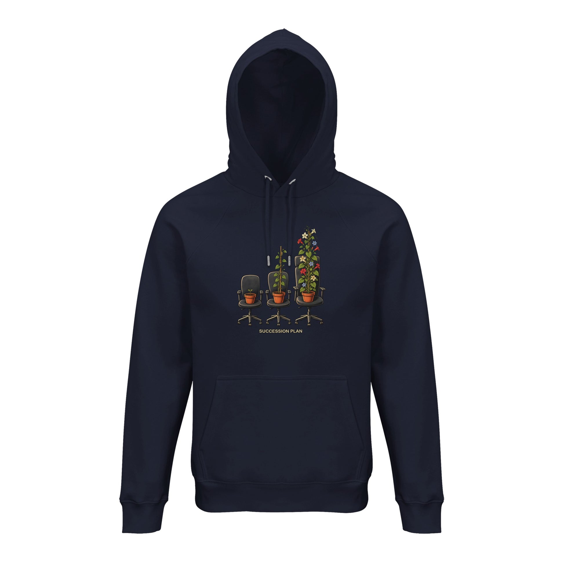 Succession Plan Office Chair Garden Graphic Hoodie — product view 3