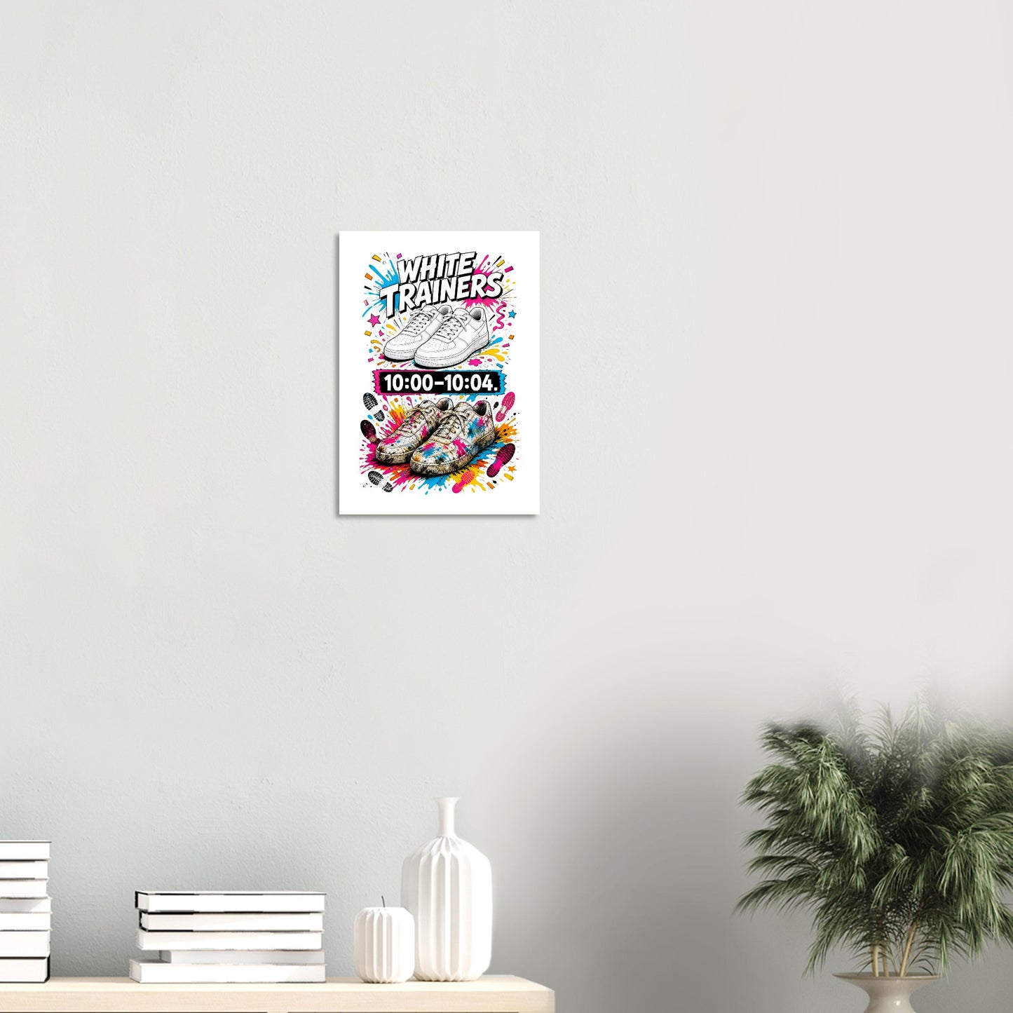 White Trainers: 10:00–10:04 Poster — product view 8
