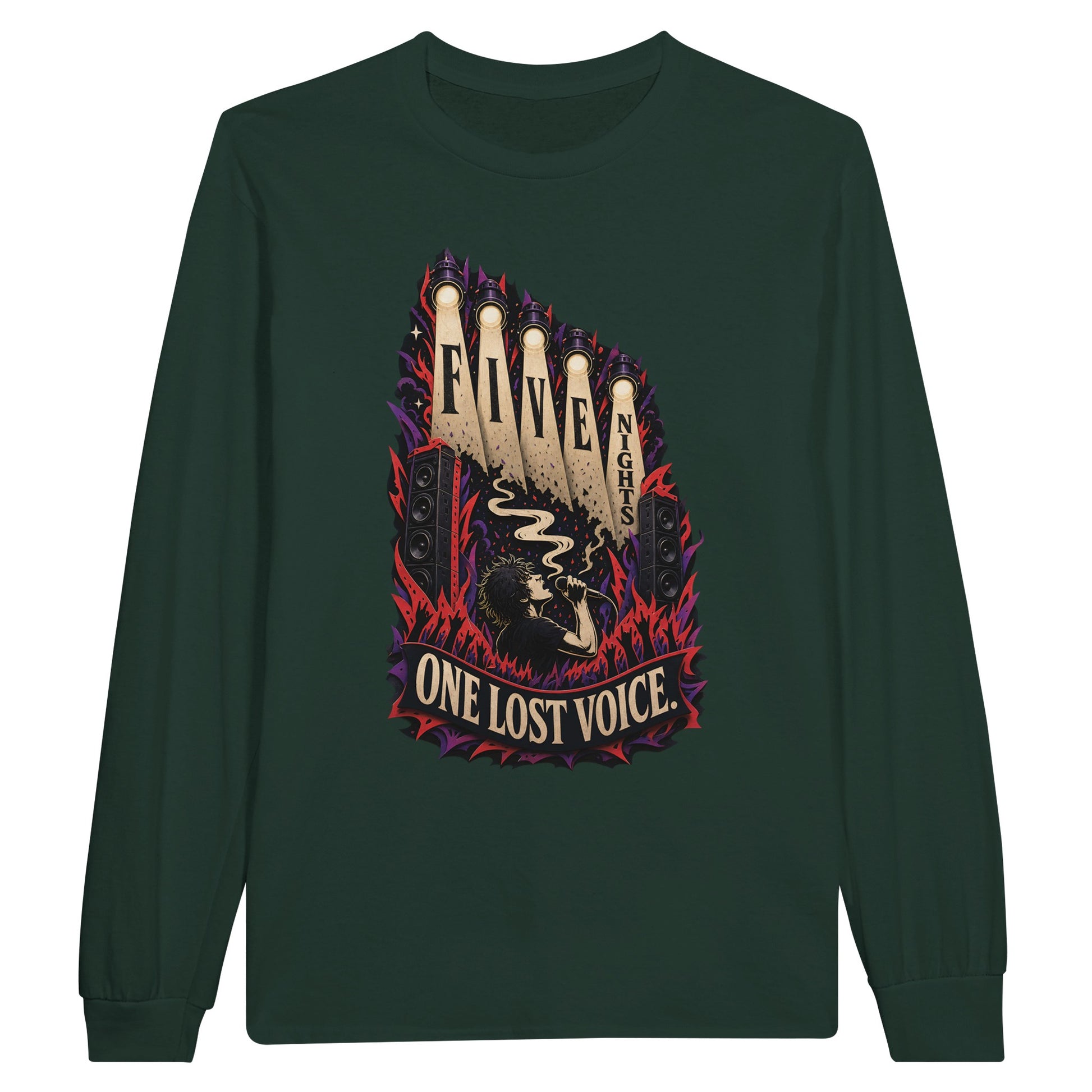 Five Nights, One Lost Voice Long-Sleeve T-shirt — product view 5