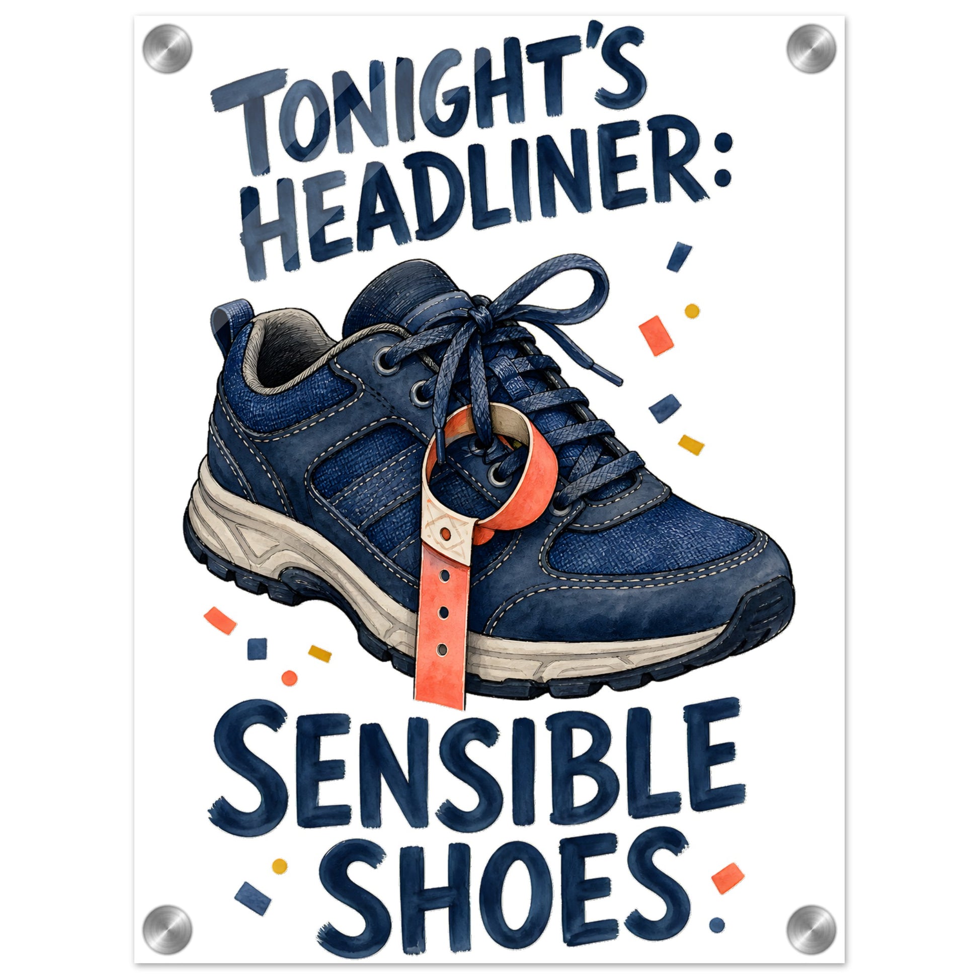 Tonight's Headliner: Sensible Shoes Concert Acrylic Print — product view 1