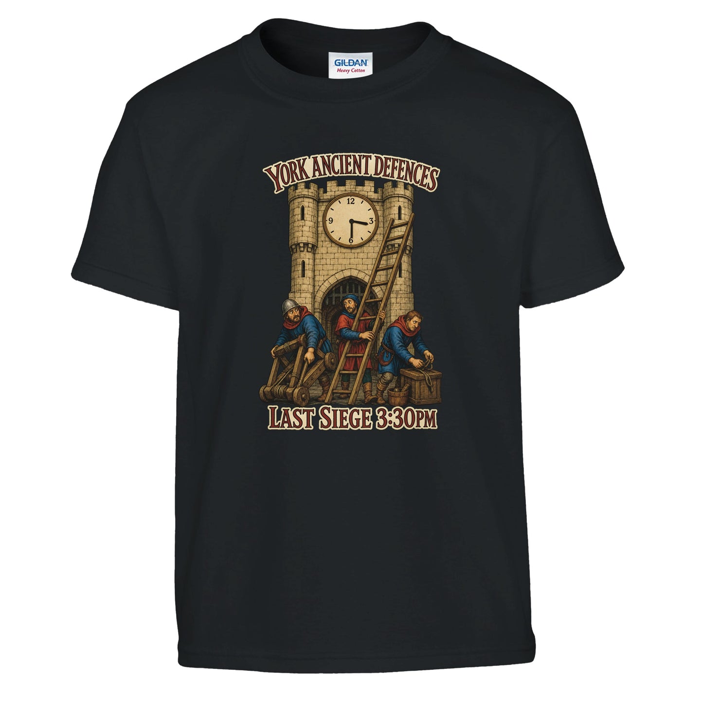 York Ancient Defences – Last Siege 3:30pm Kids' T-shirt — product view 2