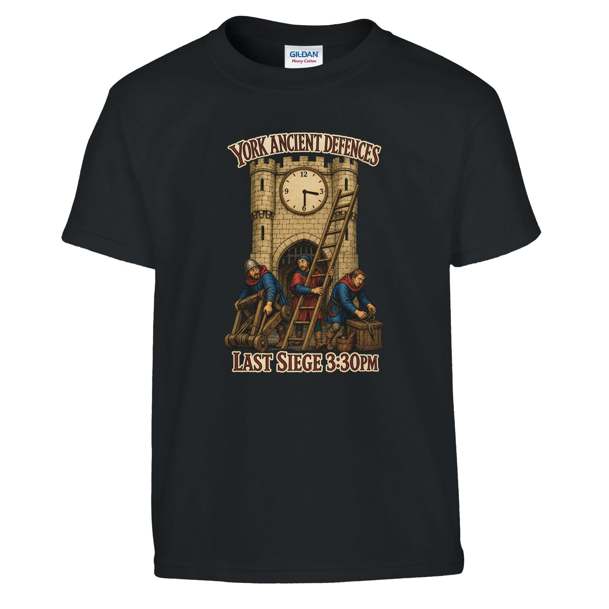 York Ancient Defences – Last Siege 3:30pm Kids' T-shirt — product view 2