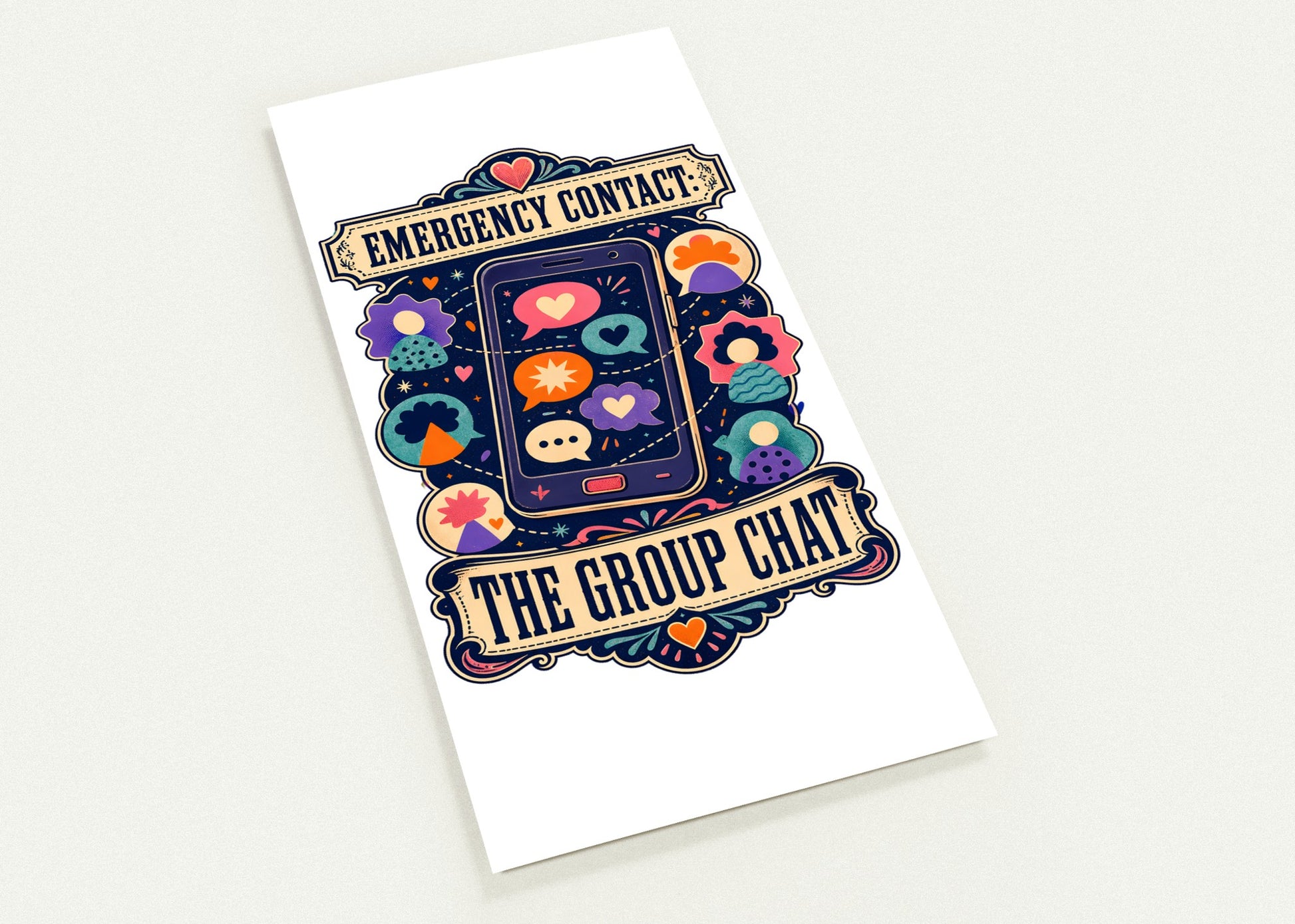 Emergency Contact — The Group Chat Postcard Pack — product view 1