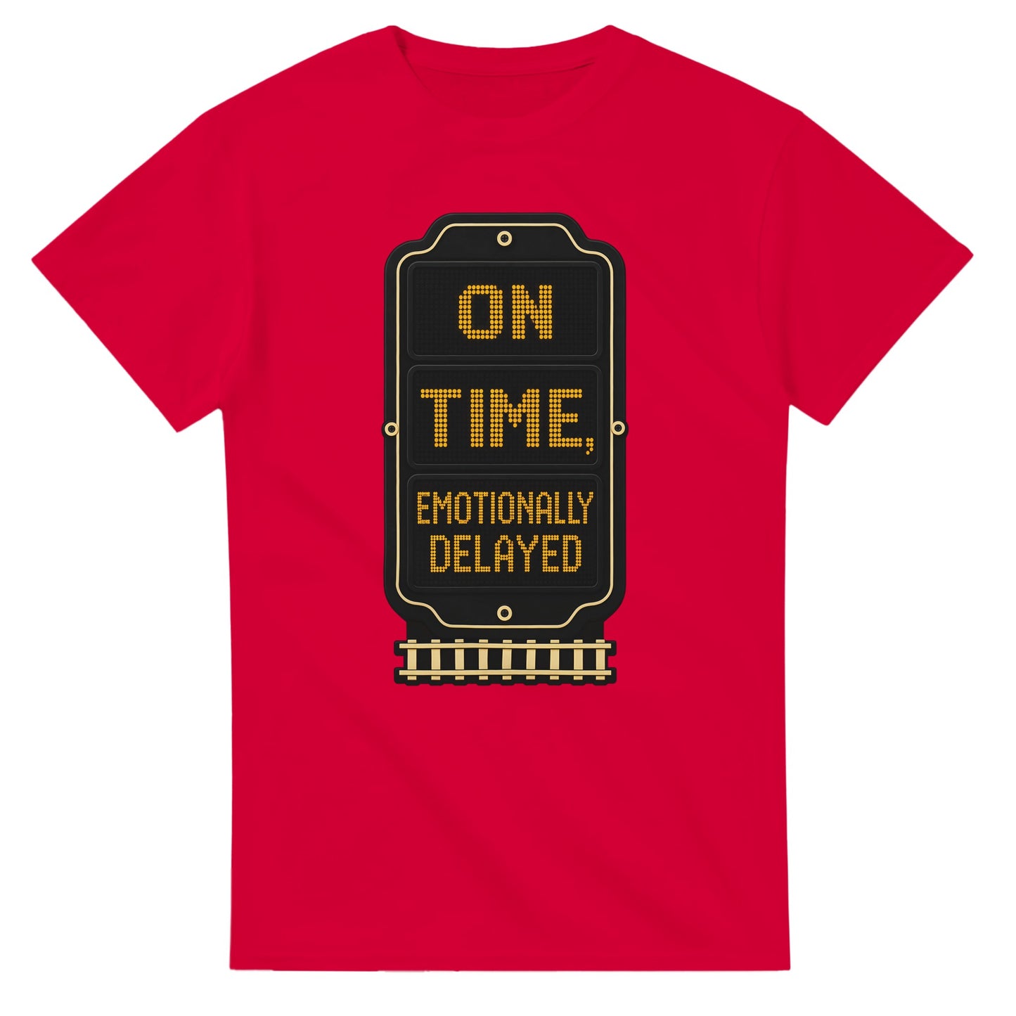 On Time, Emotionally Delayed Rail Graphic T-shirt — product view 9