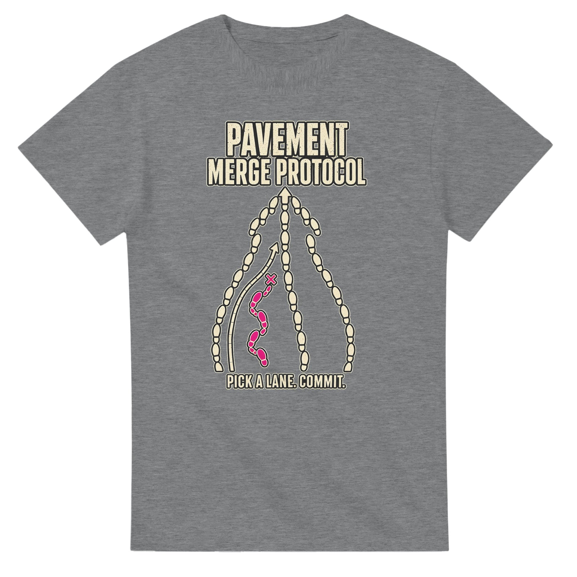 Pavement Merge Protocol — Pick a Lane T-shirt — product view 12