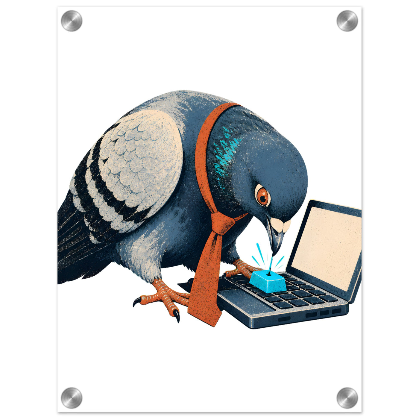 Pigeon Hits Send Acrylic Print