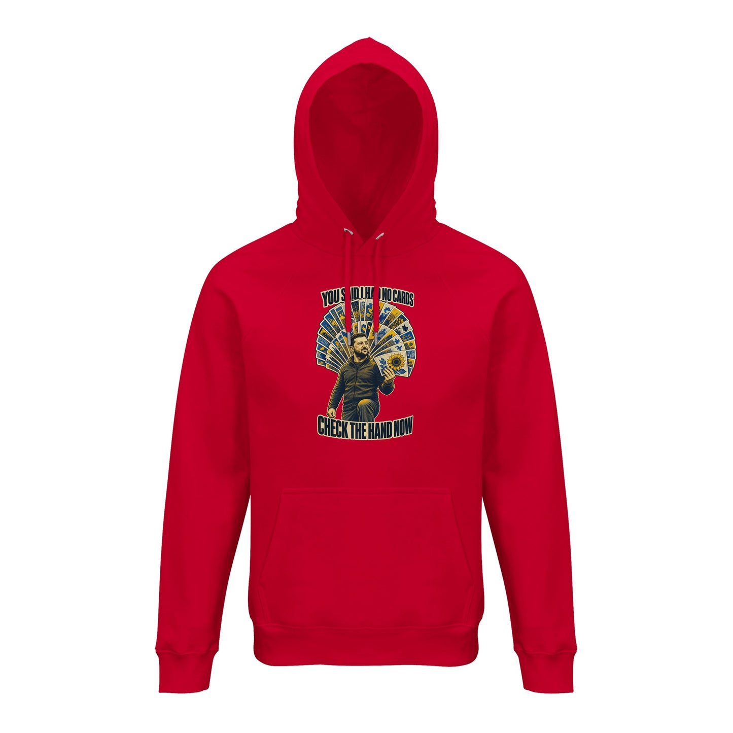 You Said I Had No Cards – Zelenskyy Satire Hoodie — product view 7