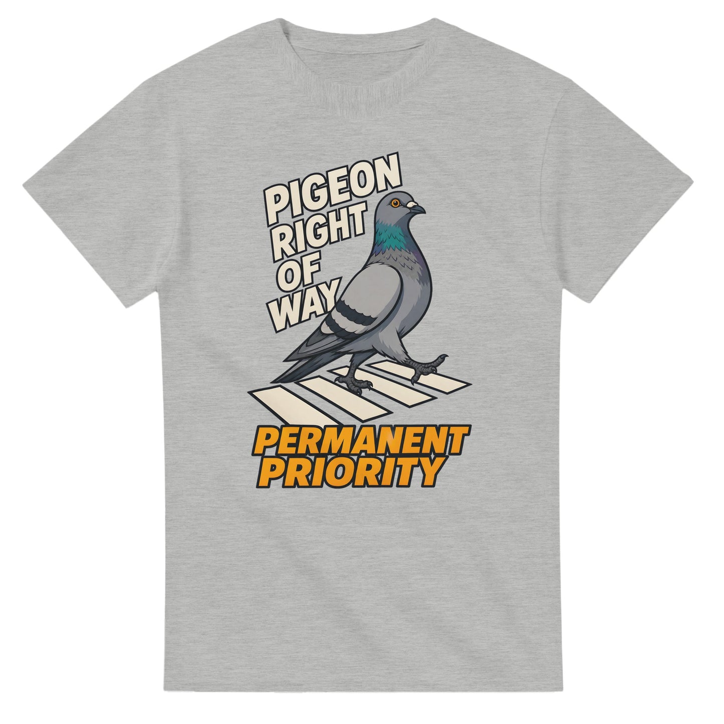 Pigeon Right of Way T-shirt — product view 6