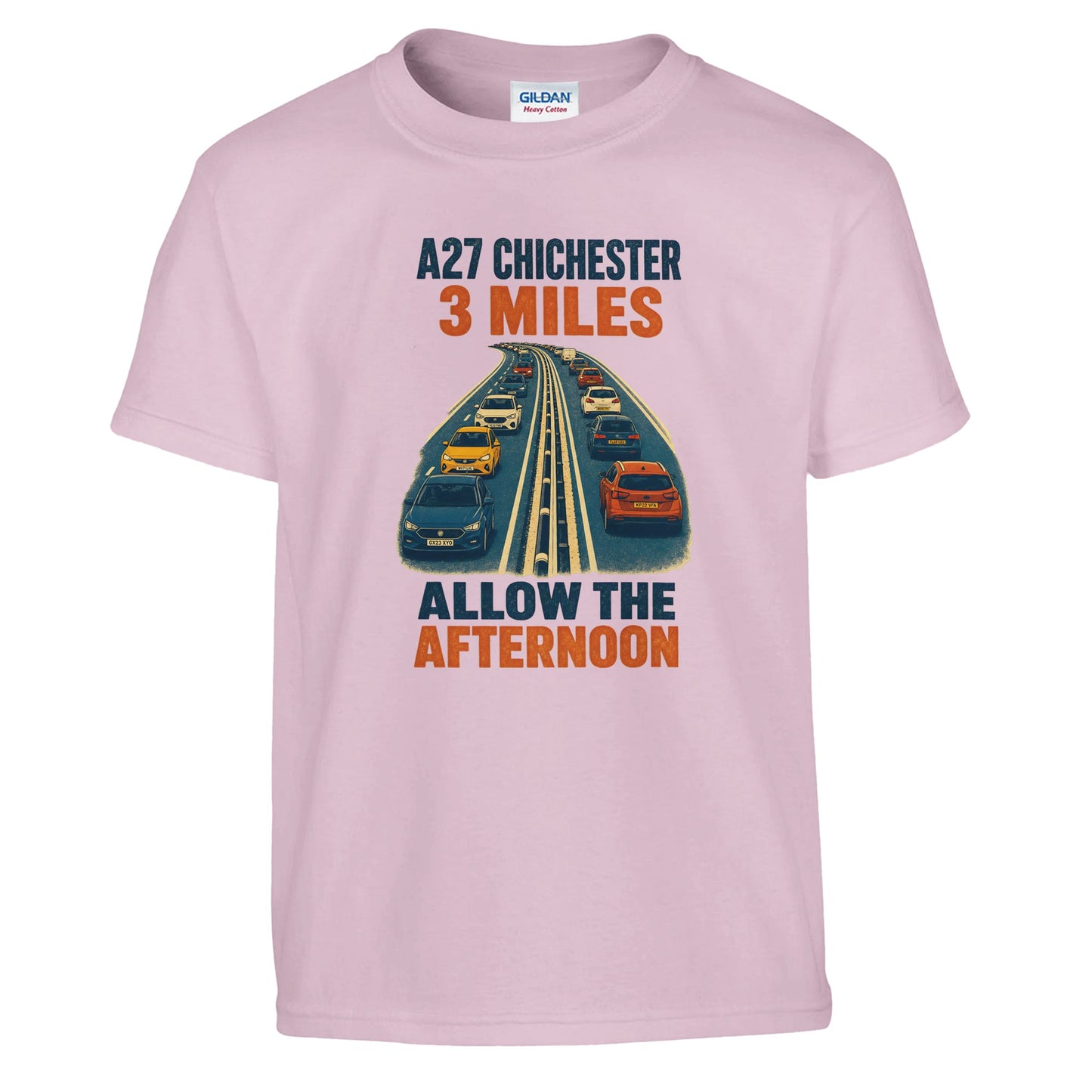 A27 Chichester – 3 Miles, Allow the Afternoon Kids' T-shirt — product view 9
