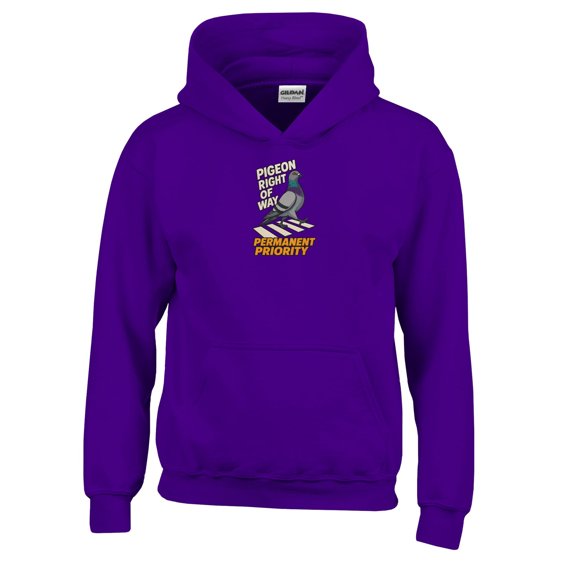 Pigeon Right of Way Kids' Hoodie — product view 10