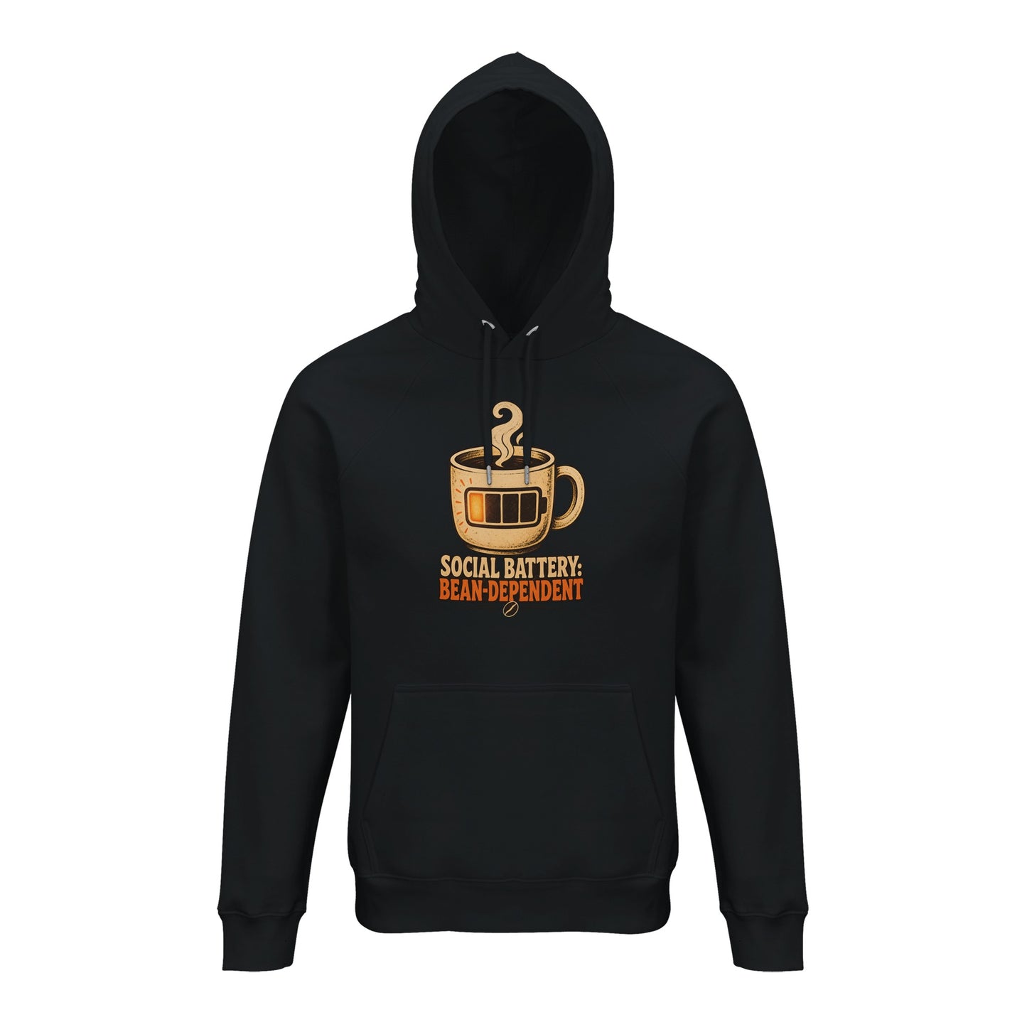 Social Battery: Bean-Dependent Graphic Hoodie — product view 6