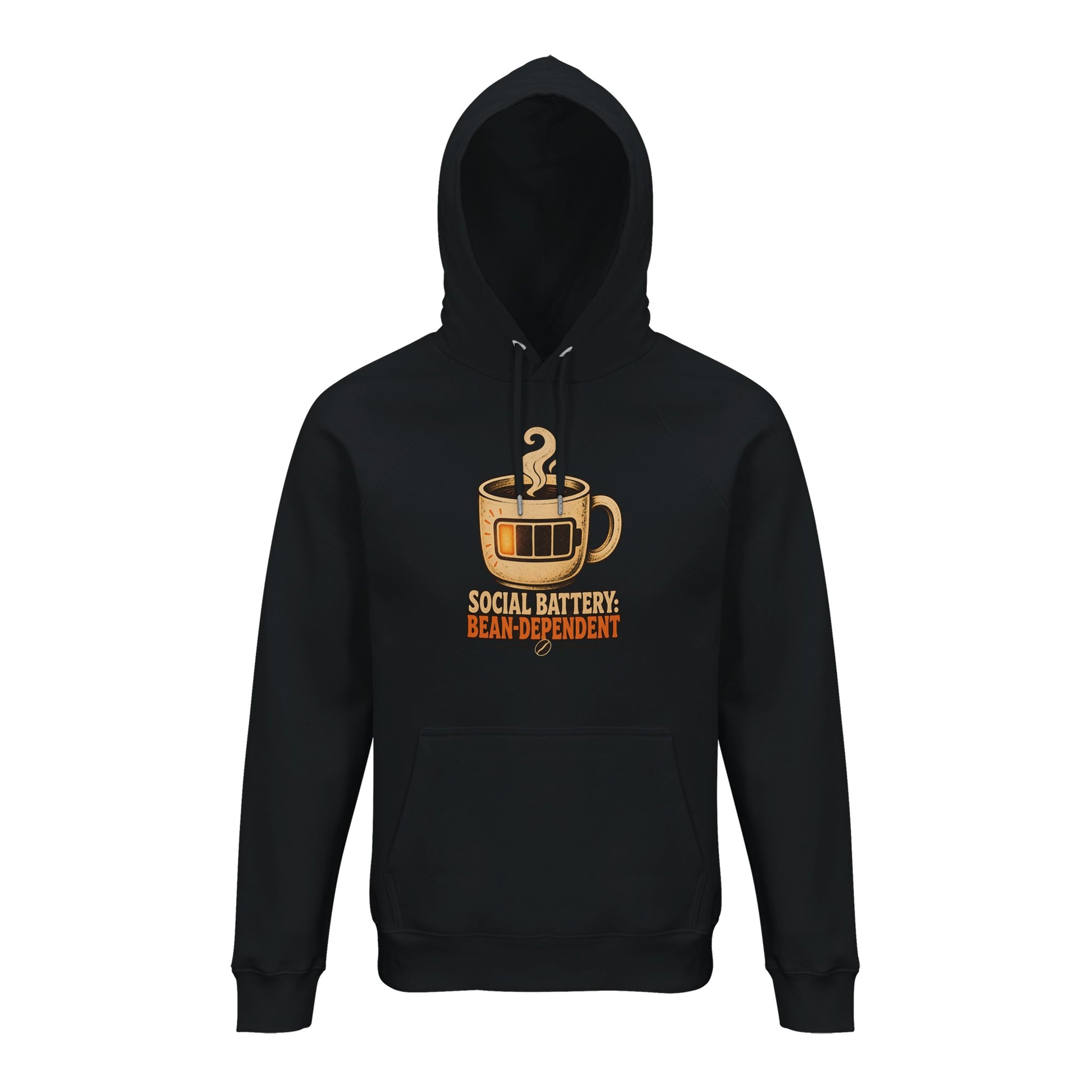 Social Battery: Bean-Dependent Graphic Hoodie — product view 6