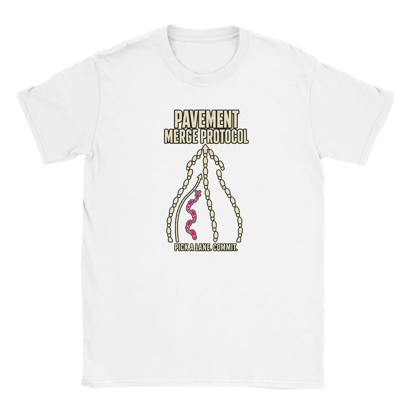 Pavement Merge Protocol — Pick a Lane Kids' T-shirt — product view 15