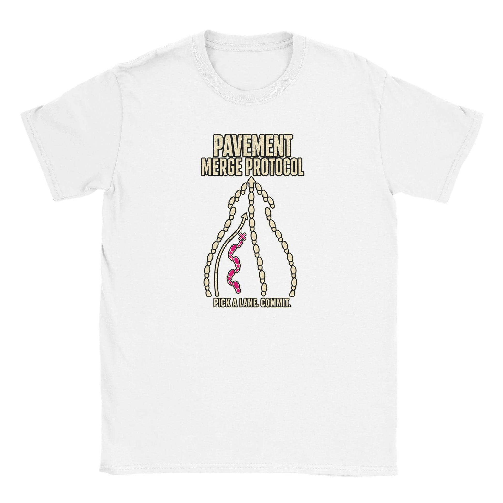 Pavement Merge Protocol — Pick a Lane Kids' T-shirt — product view 15