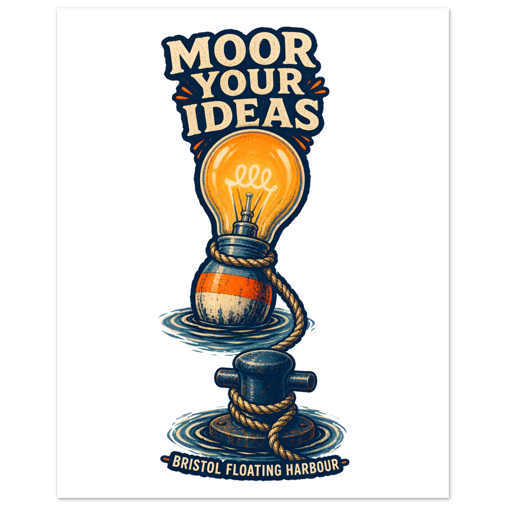 Moor Your Ideas – Bristol Floating Harbour Poster — product view 3