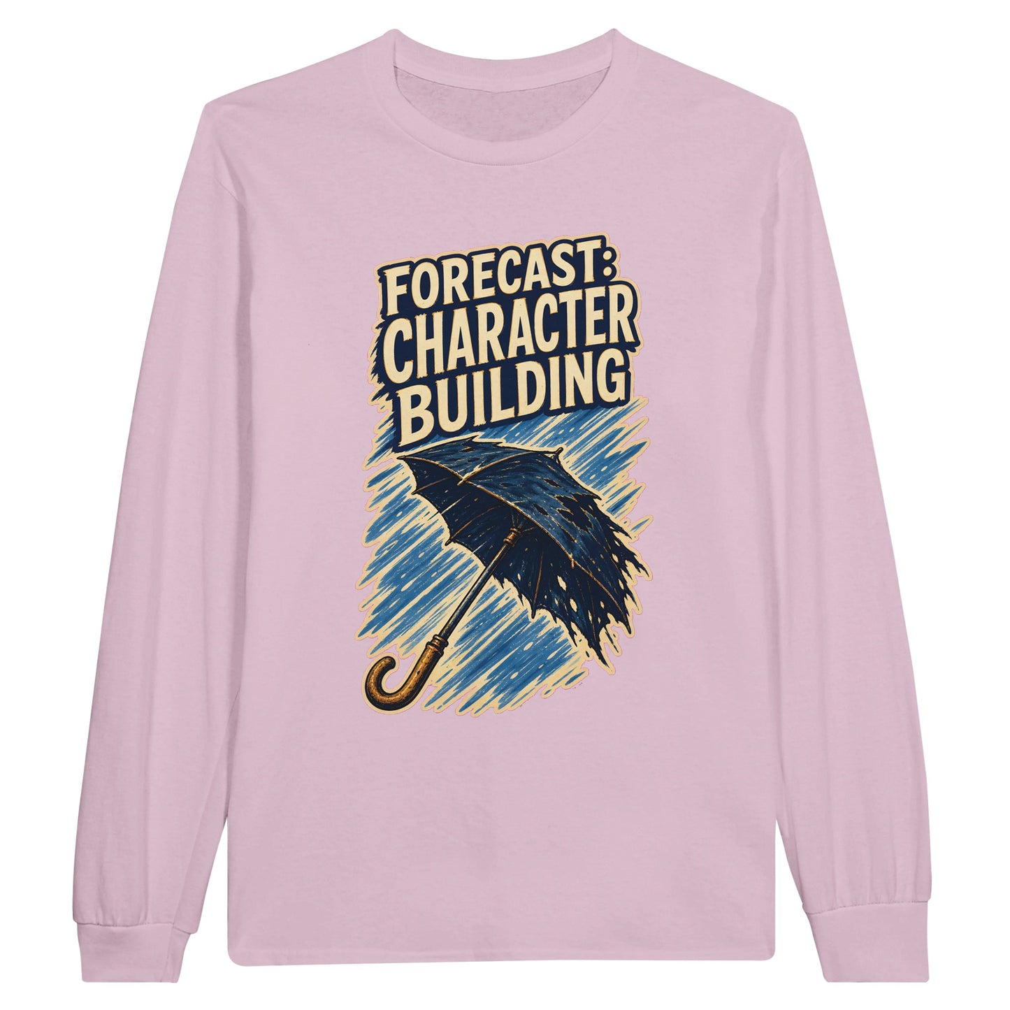 Forecast: Character Building – British Weather Long-Sleeve T-shirt — product view 6