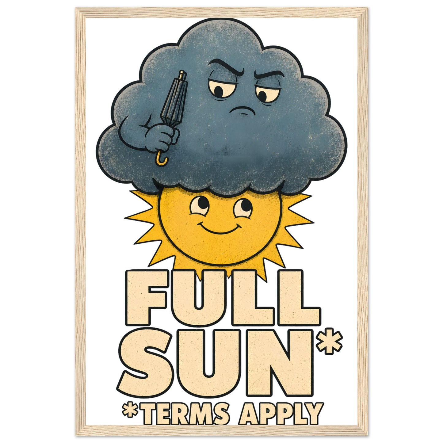 Full Sun, Terms Apply Weather Graphic Framed Wall Art — product view 3
