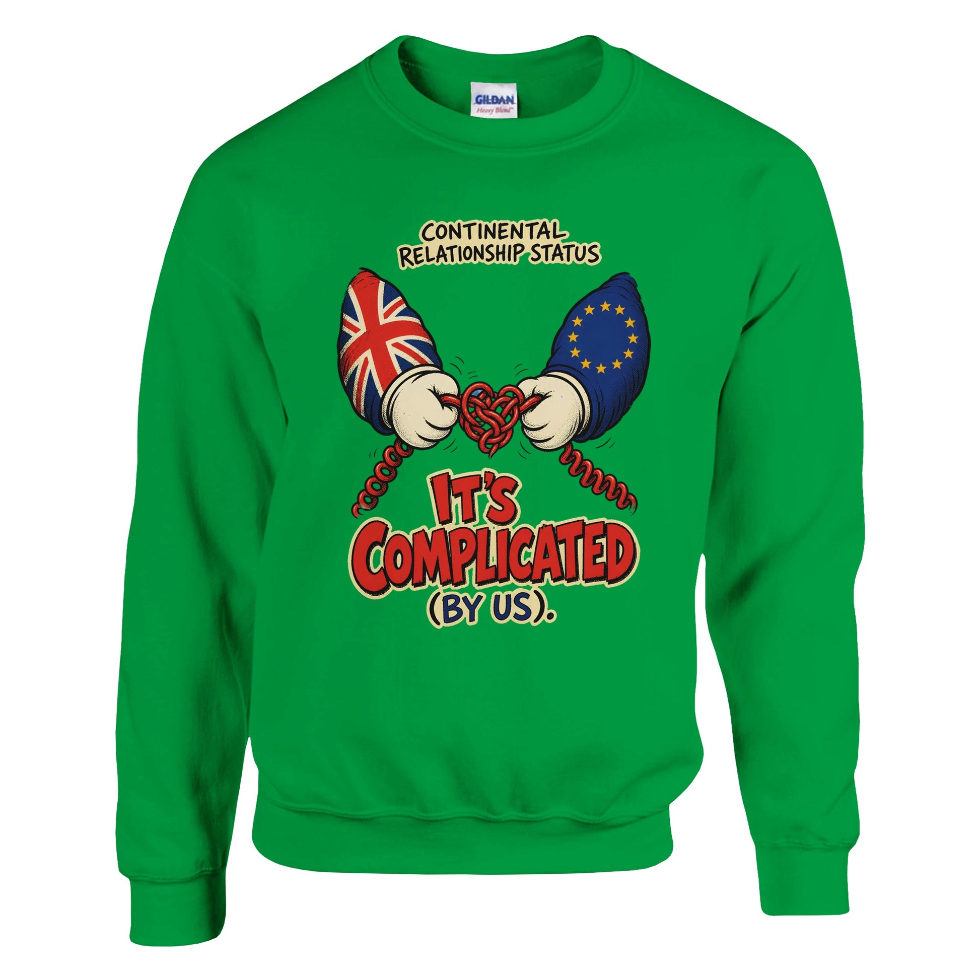 It's Complicated (By Us) UK–EU 1990s Cartoon Sweatshirt — product view 12