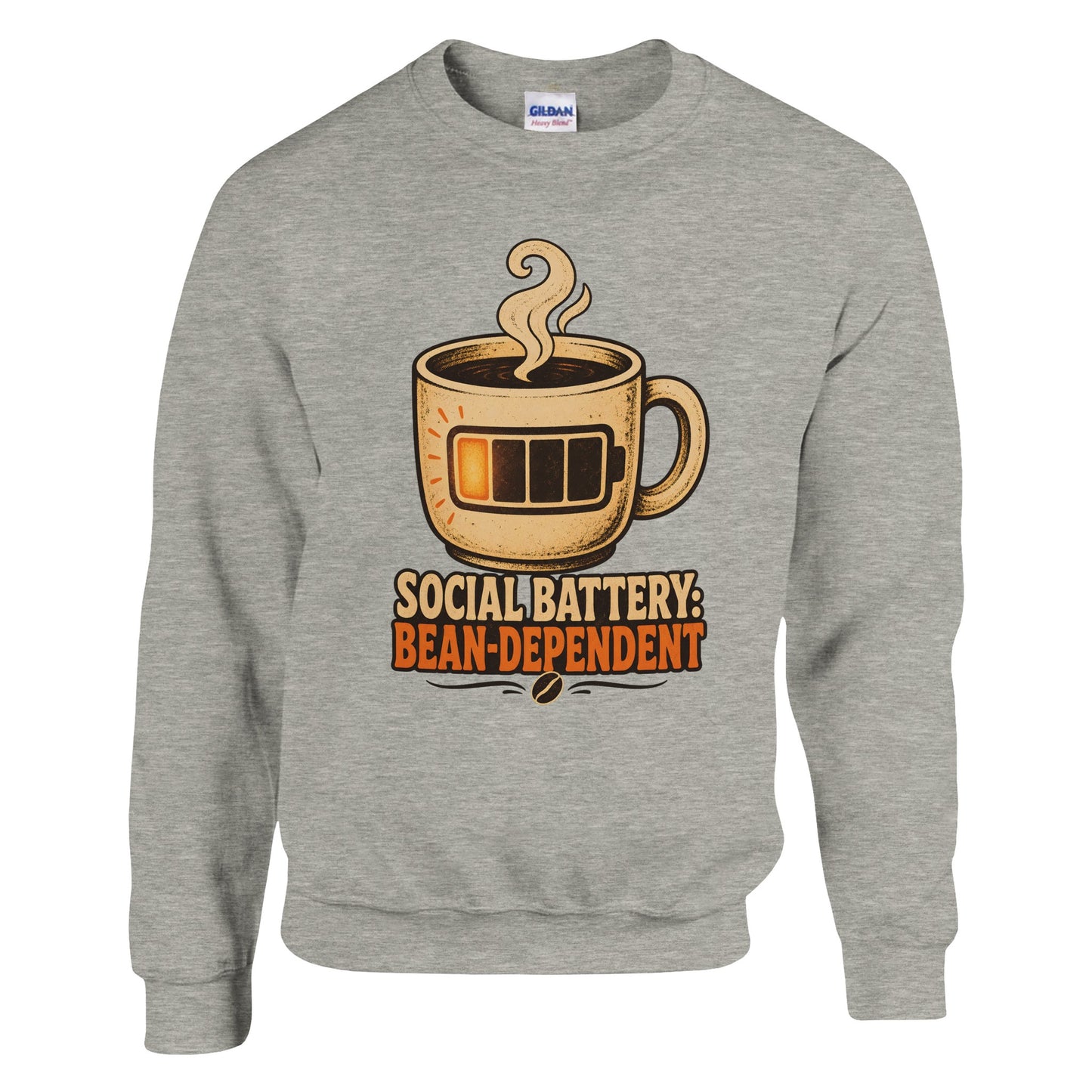 Social Battery: Bean-Dependent Graphic Sweatshirt — product view 17