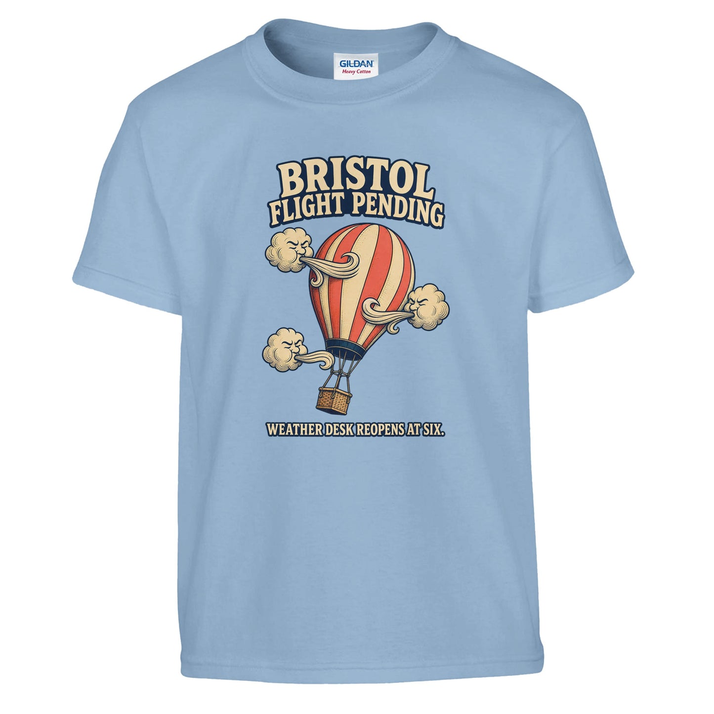 Bristol Flight Pending – Weather Desk Kids' T-shirt — product view 3