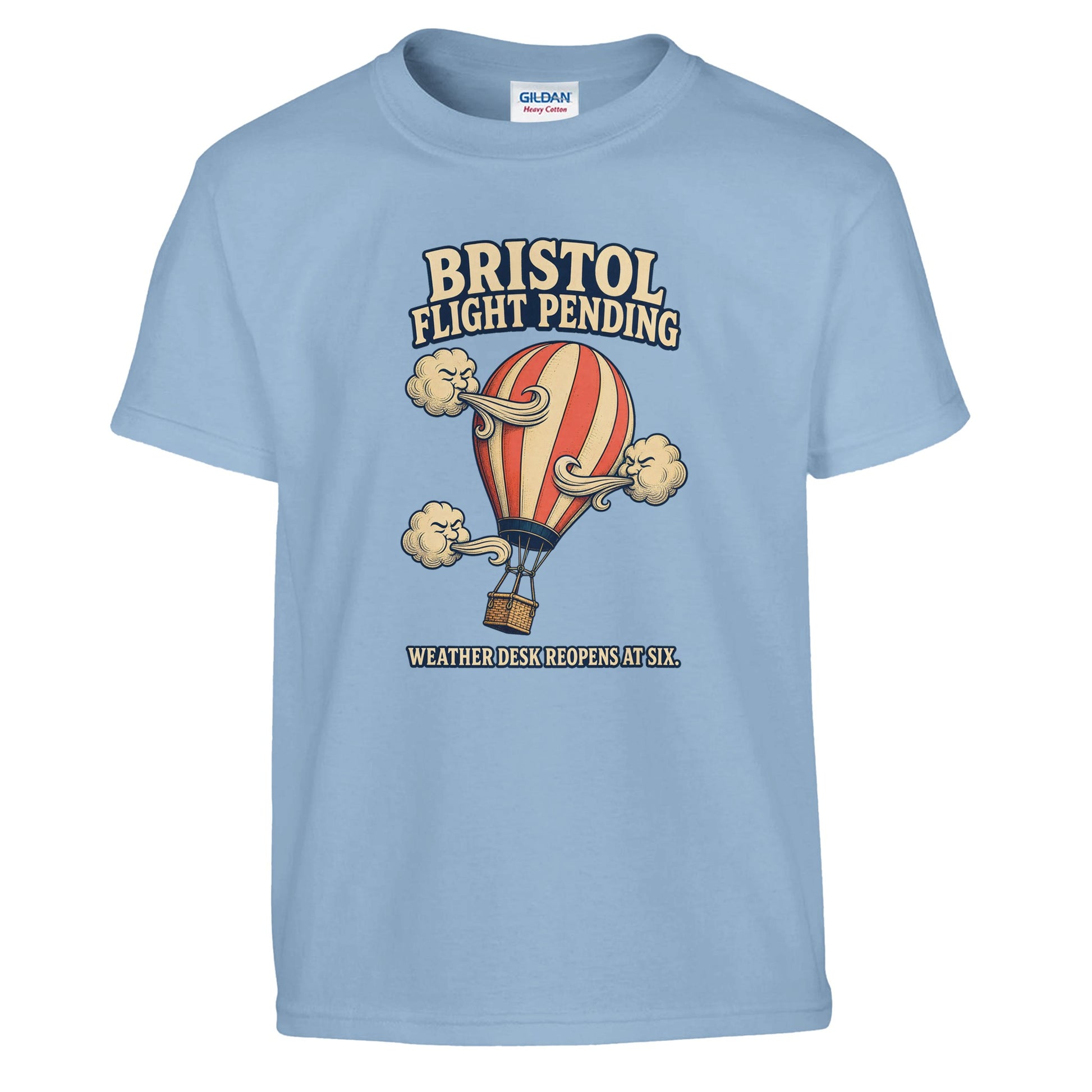 Bristol Flight Pending – Weather Desk Kids' T-shirt — product view 3