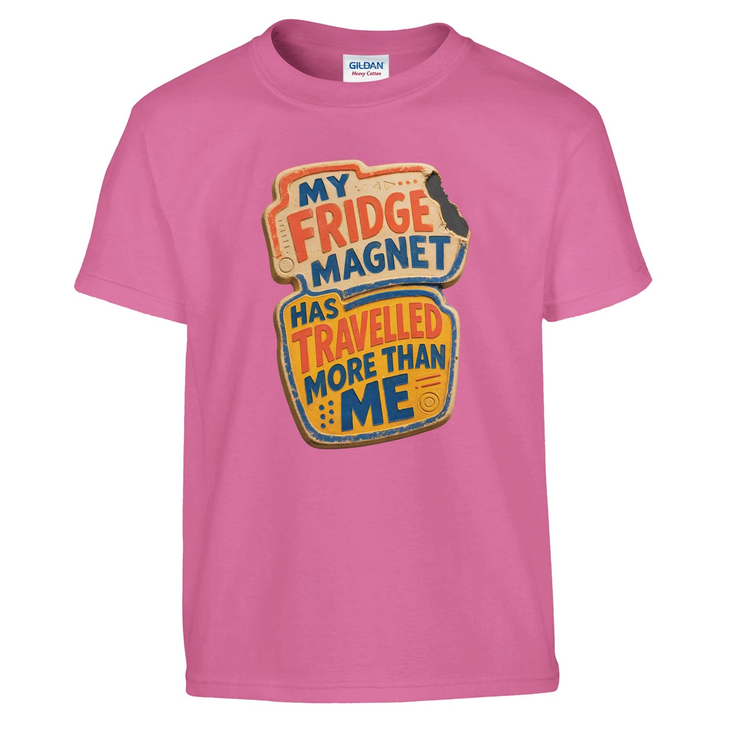 My Fridge Magnet Has Travelled More Than Me Kids' T-shirt — product view 10