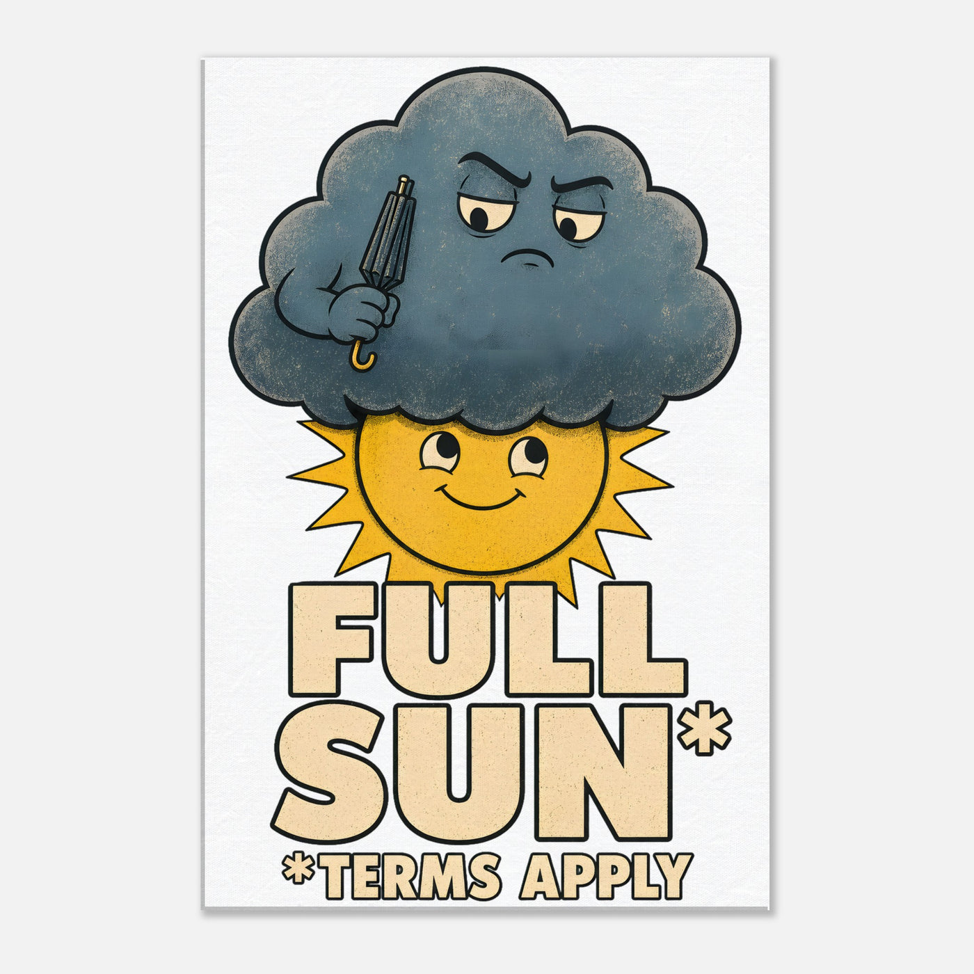 Full Sun, Terms Apply Weather Graphic Canvas