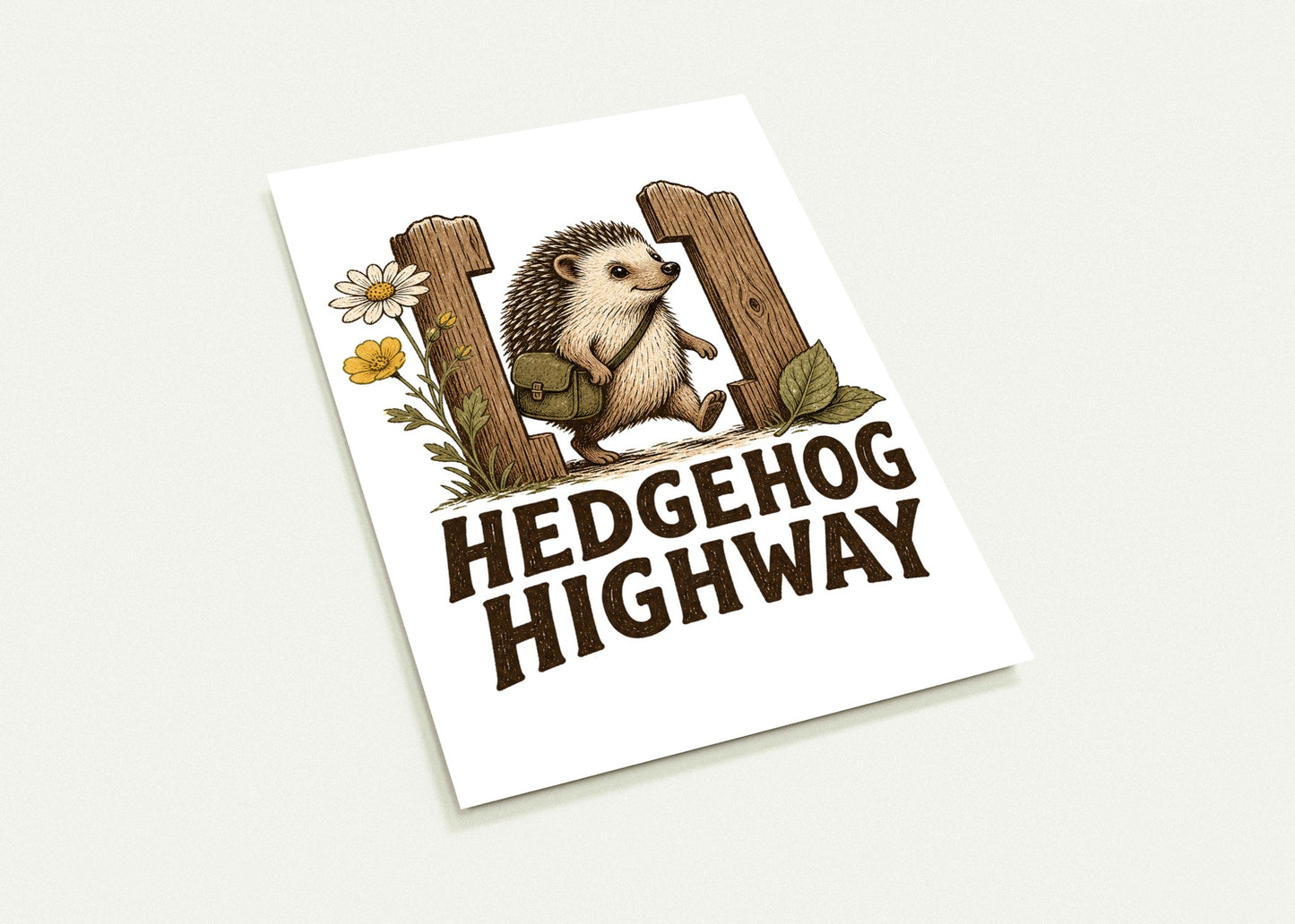 Hedgehog Highway Garden Graphic Postcard Pack — product view 3
