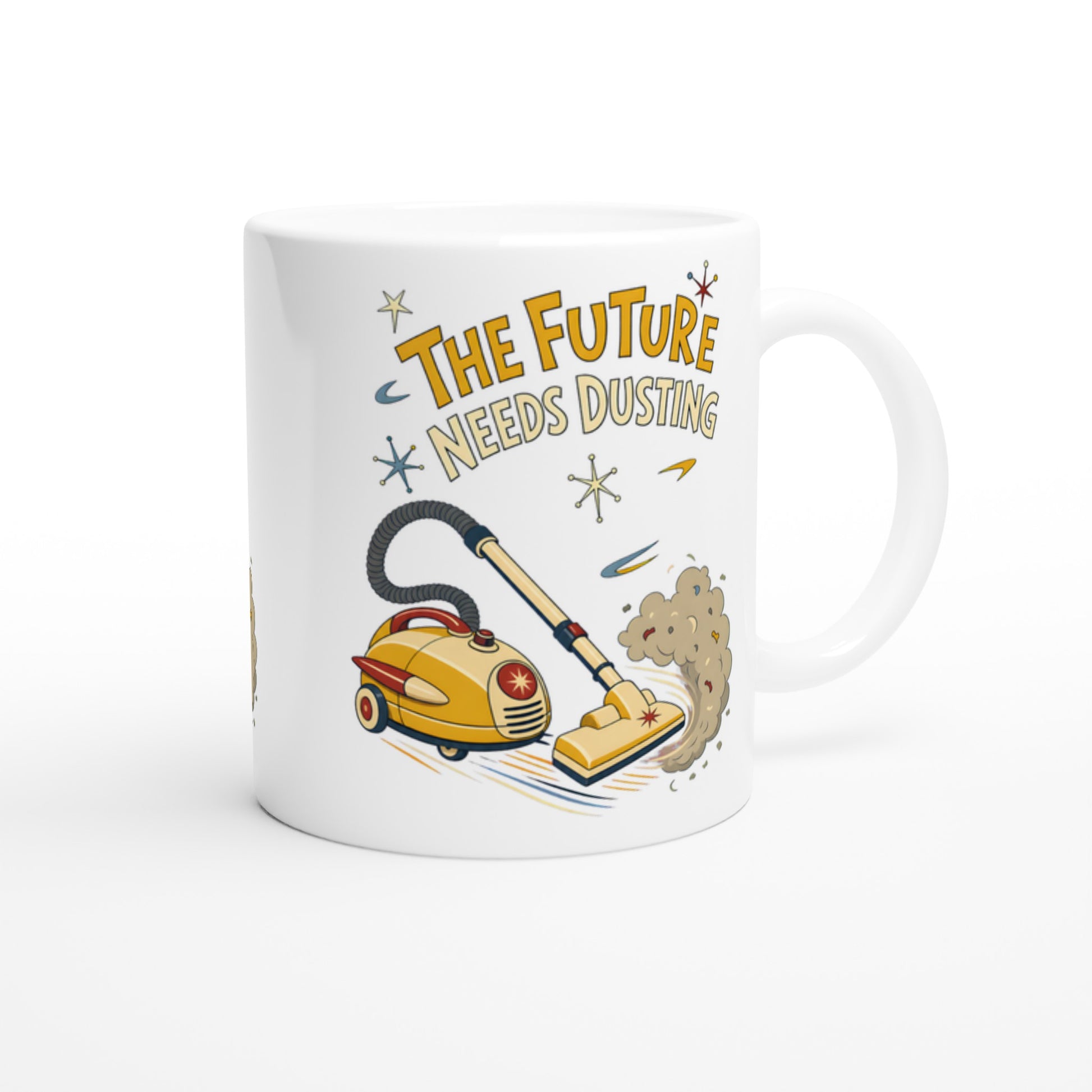 The Future Needs Dusting Mug — product view 2