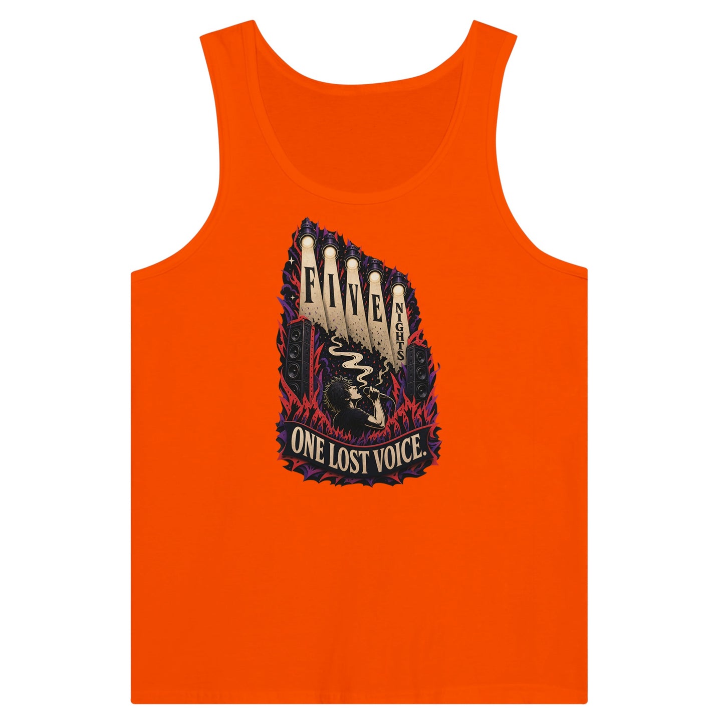 Five Nights, One Lost Voice Premium Unisex Tank Top — product view 7