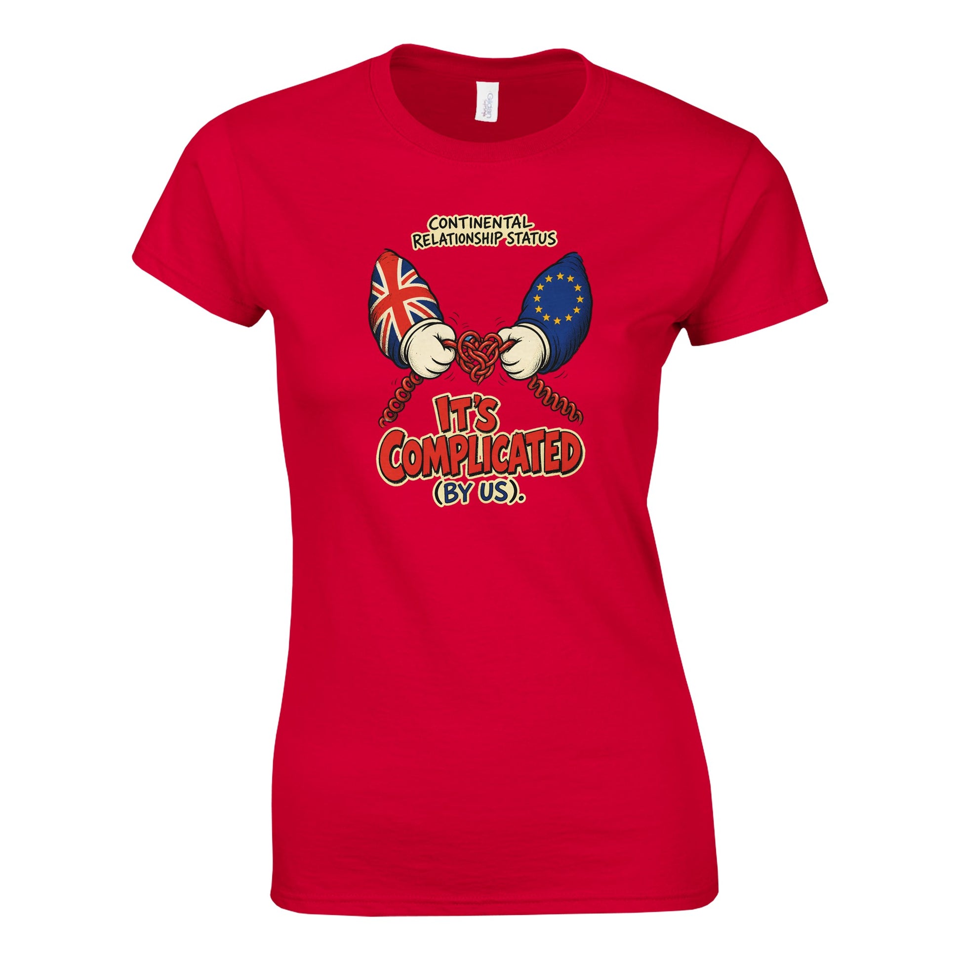 It's Complicated (By Us) UK–EU 1990s Cartoon Women's T-shirt — product view 2