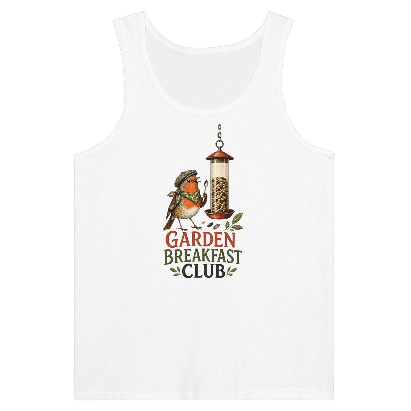 Garden Breakfast Club Robin Graphic Premium Unisex Tank Top