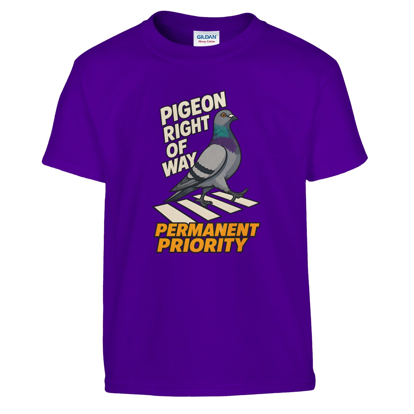 Pigeon Right of Way Kids' T-shirt — product view 6