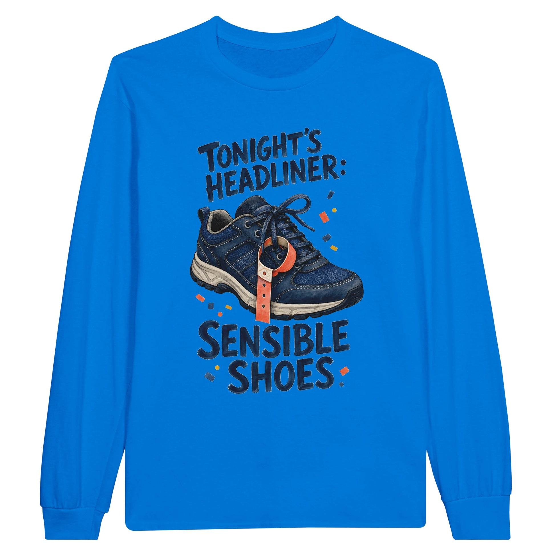 Tonight's Headliner: Sensible Shoes Concert Long-Sleeve T-shirt — product view 3
