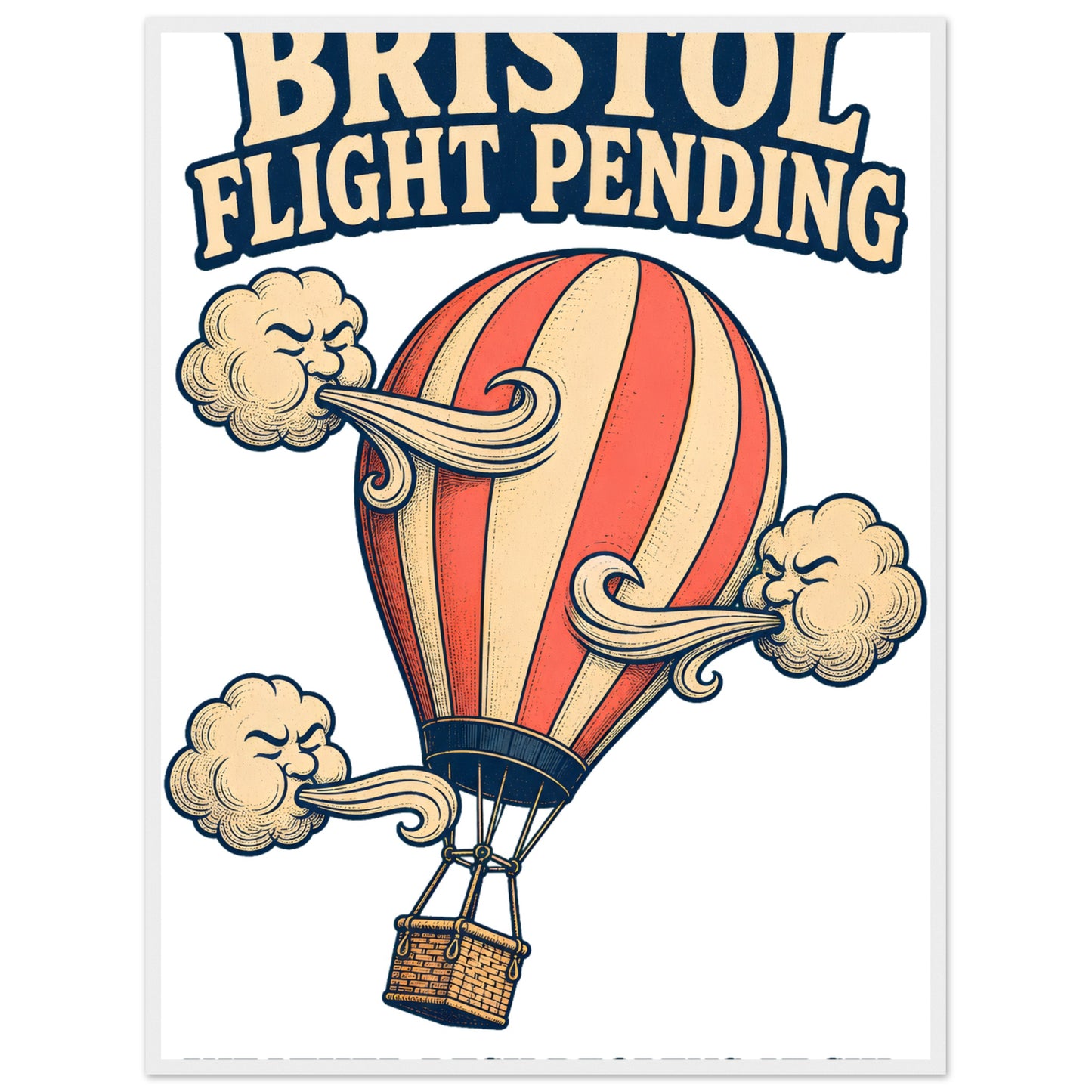 Bristol Flight Pending – Weather Desk Framed Wall Art — product view 7