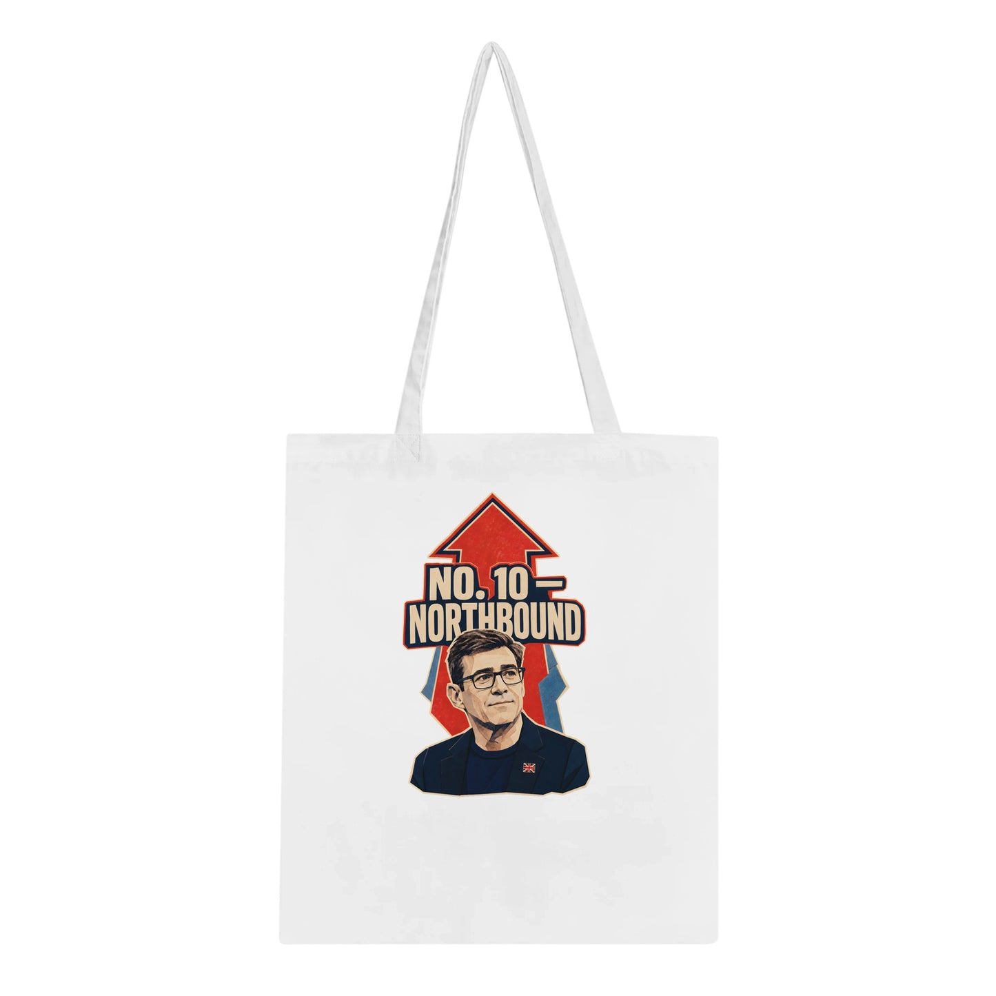 No. 10 — Northbound Andy Burnham Political Satire Tote Bag — product view 5