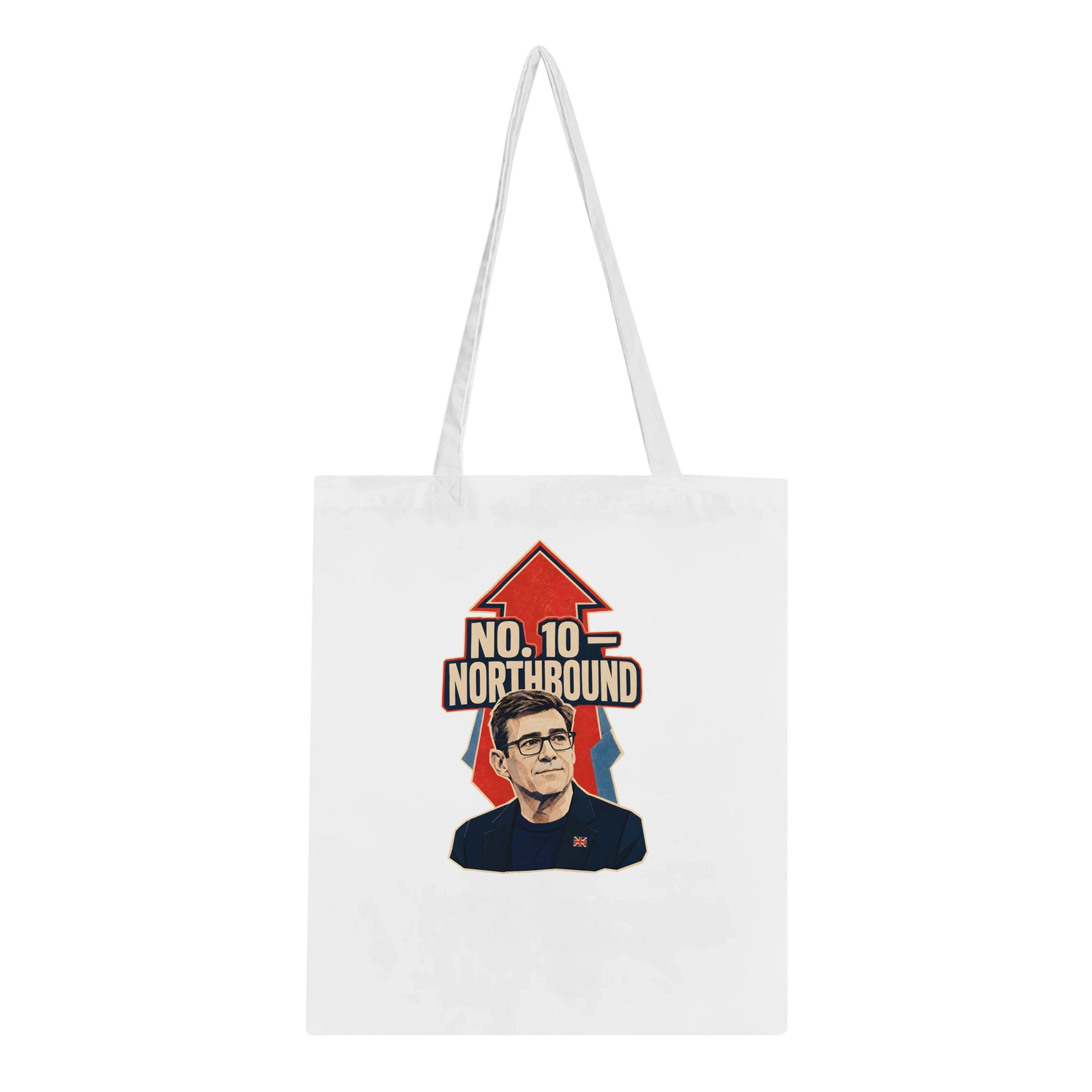 No. 10 — Northbound Andy Burnham Political Satire Tote Bag — product view 1