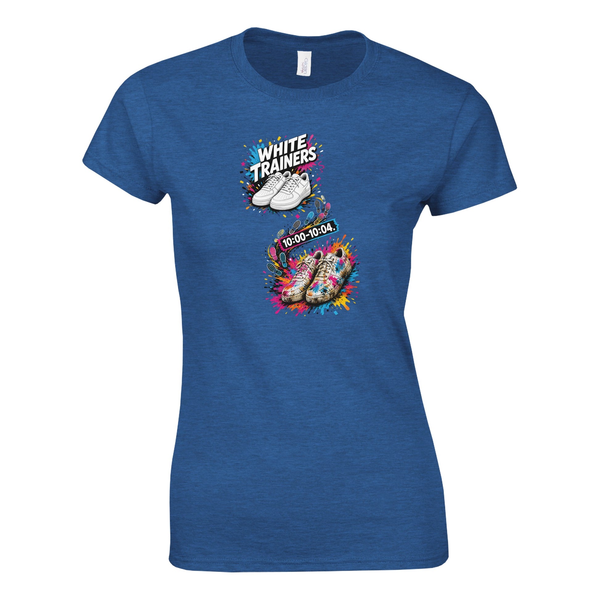 White Trainers: 10:00–10:04 Women's T-shirt — product view 5