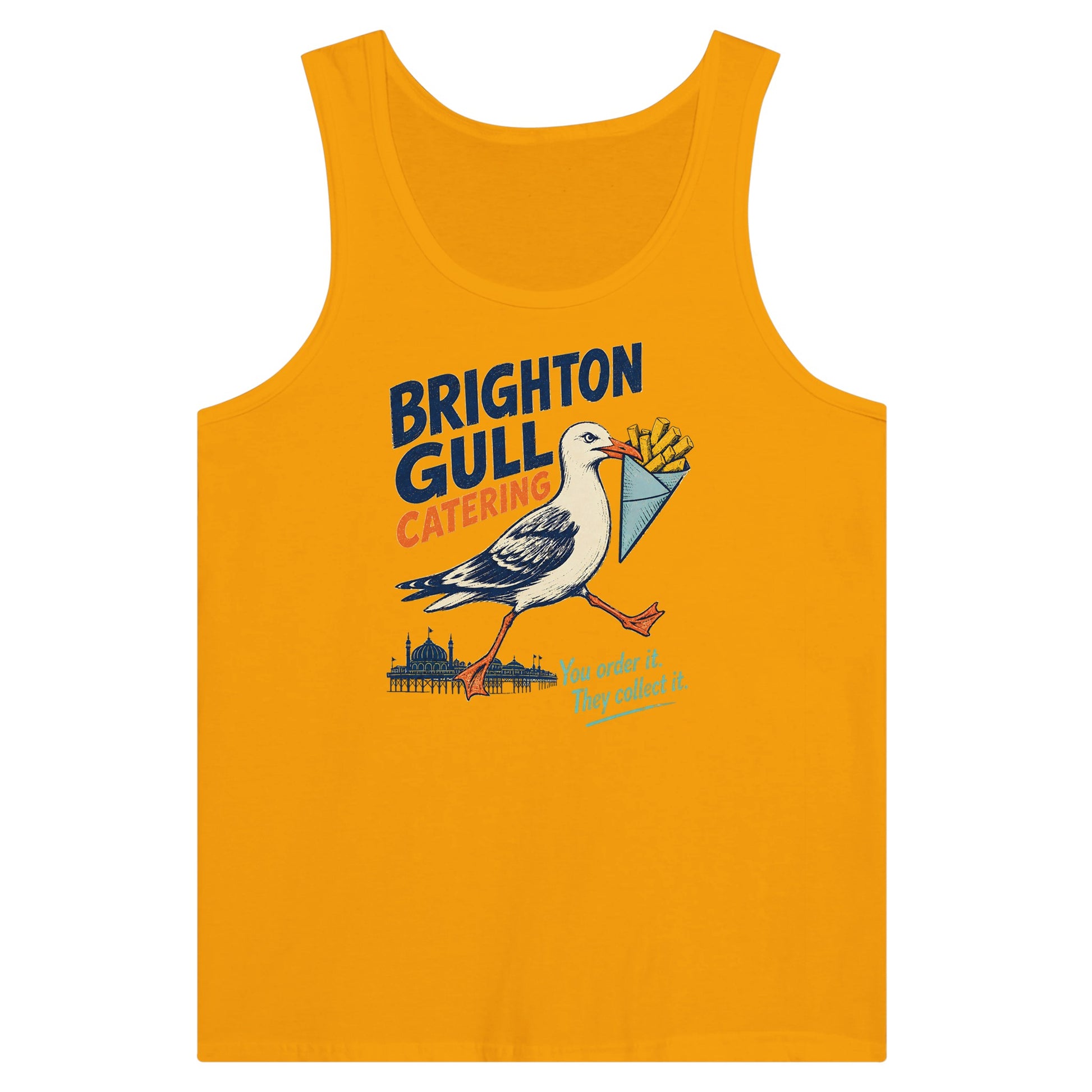 Brighton Gull Catering - You Order It, They Collect It Premium Unisex Tank Top — product view 11