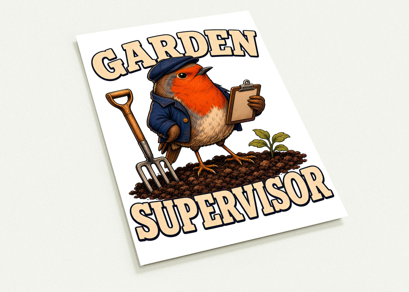 Garden Supervisor Robin Postcard Pack