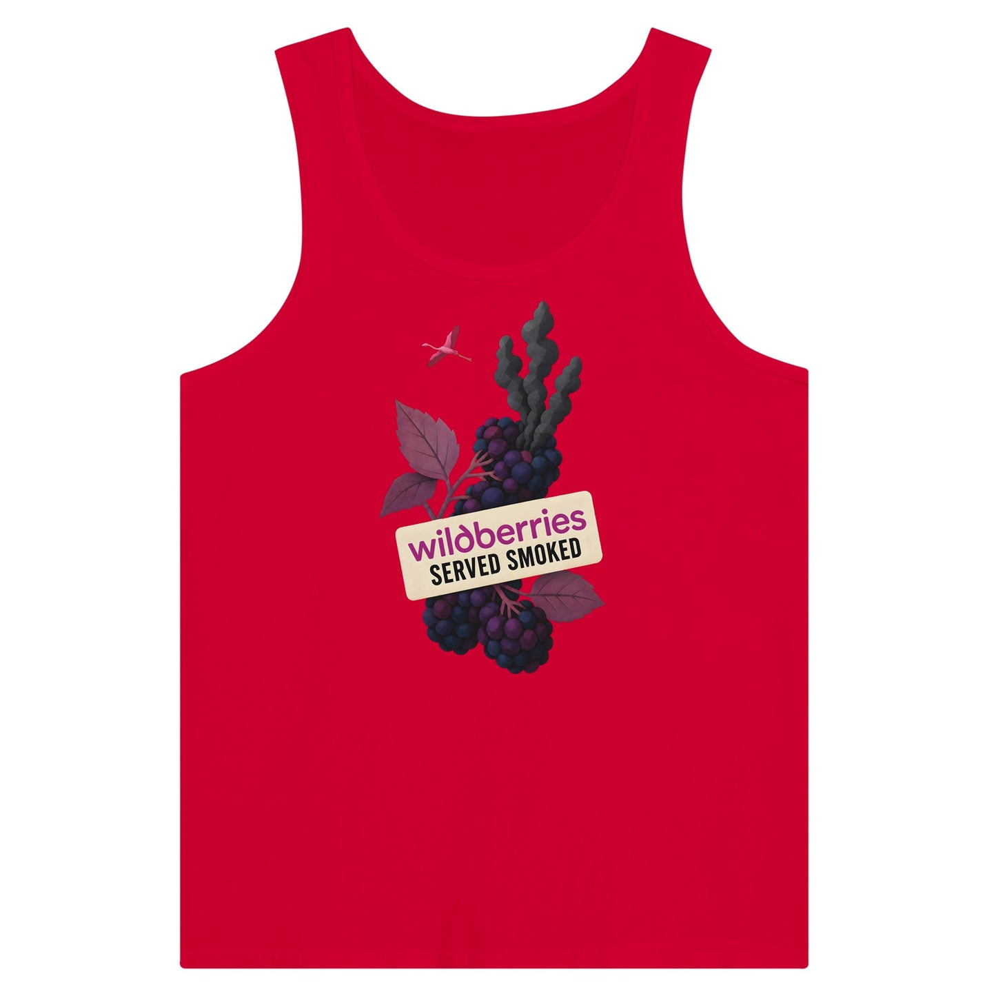 Wildberries, Served Smoked Premium Unisex Tank Top — product view 12