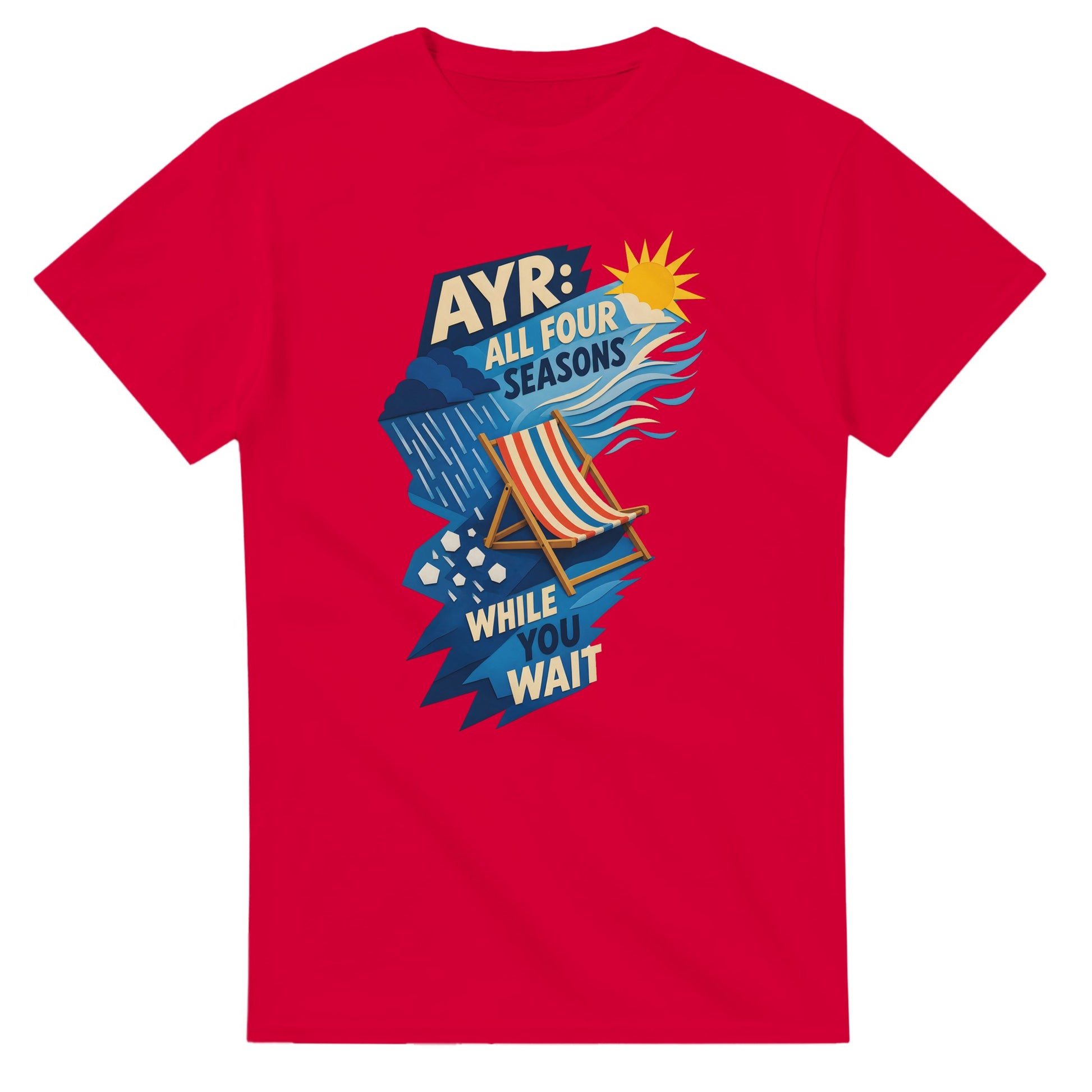 Ayr: All Four Seasons While You Wait T-shirt — product view 9
