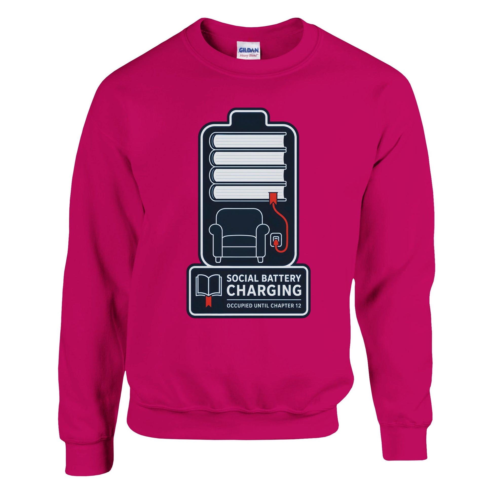 Social Battery Charging Sweatshirt — product view 2