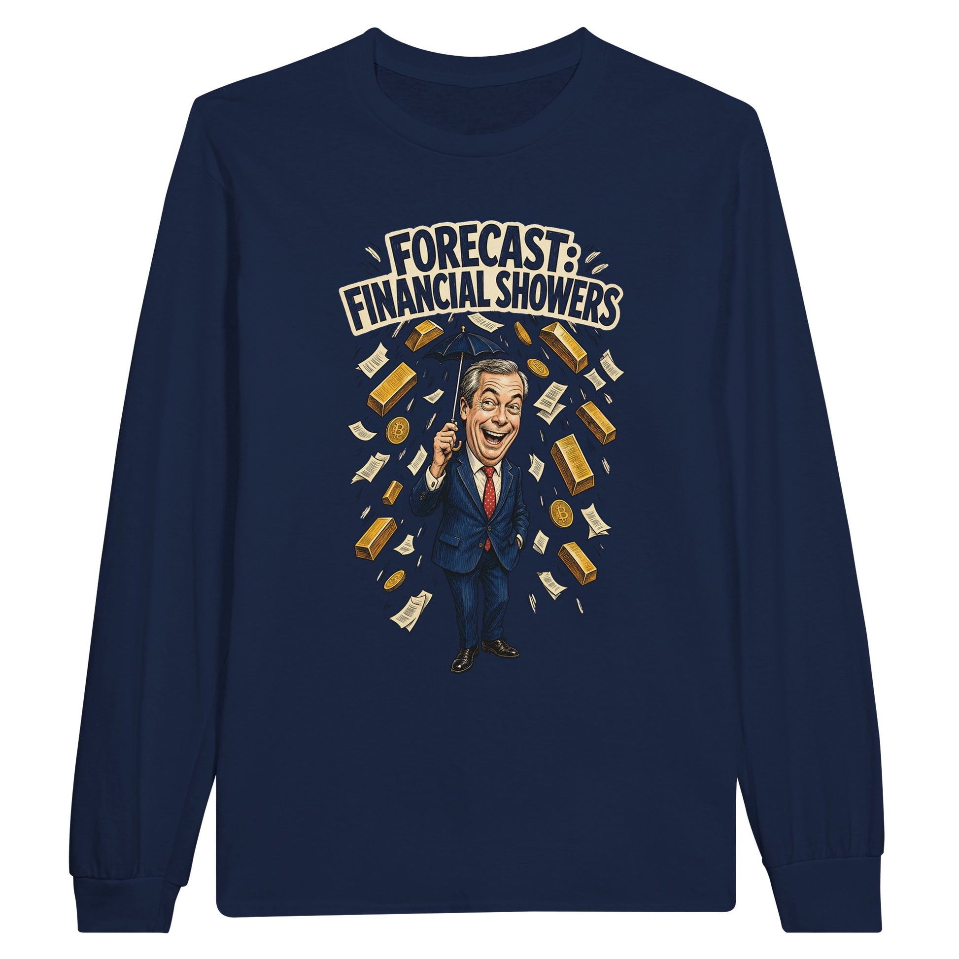Forecast: Financial Showers Long-Sleeve T-shirt — product view 11