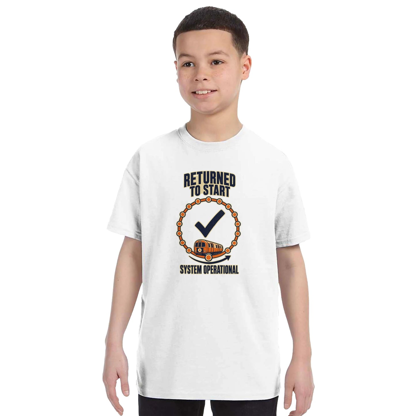 Glasgow Subway: System Operational Kids' T-shirt — product view 16