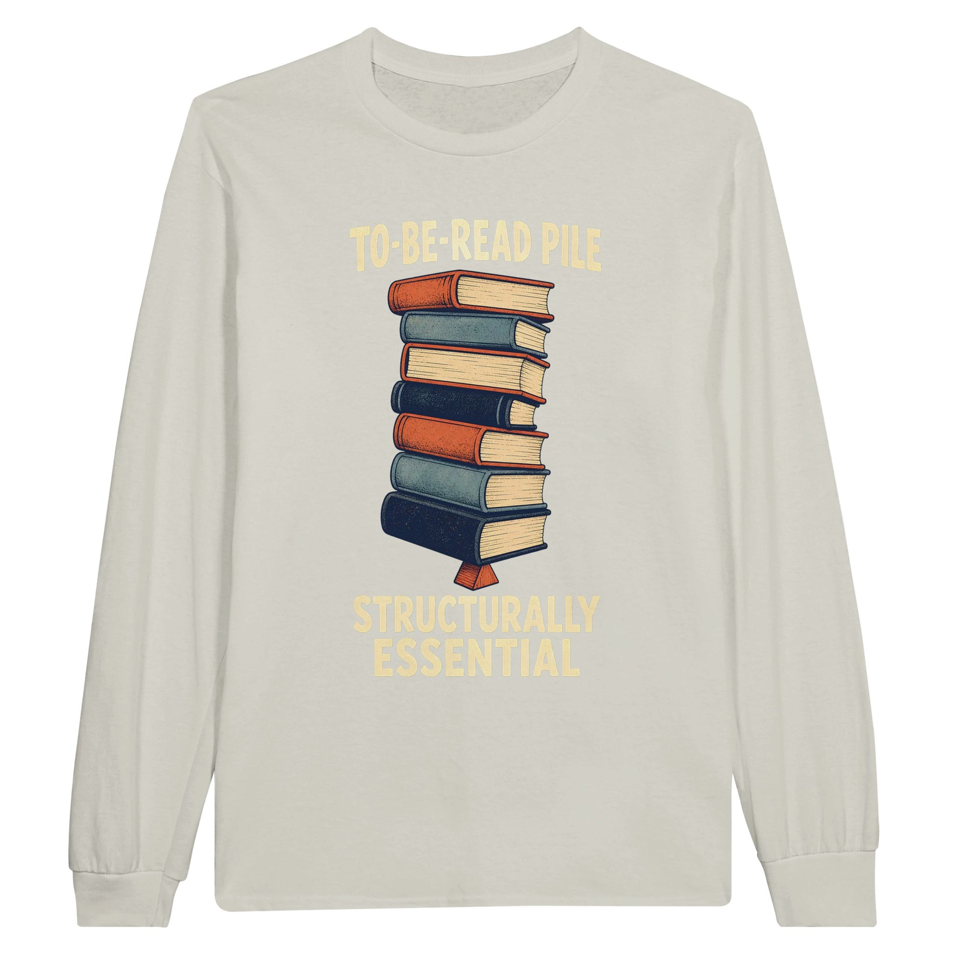 To-Be-Read Pile: Structurally Essential Book Graphic Long-Sleeve T-shirt — product view 14