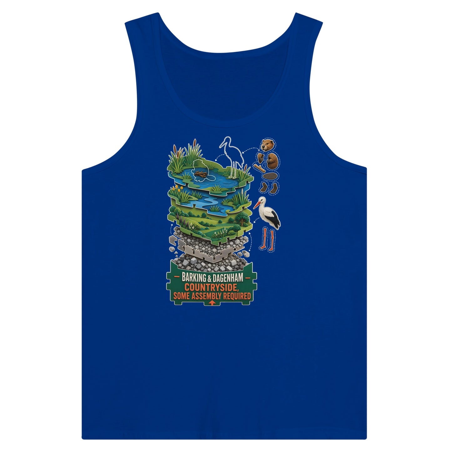 Barking & Dagenham Countryside Premium Unisex Tank Top — product view 3