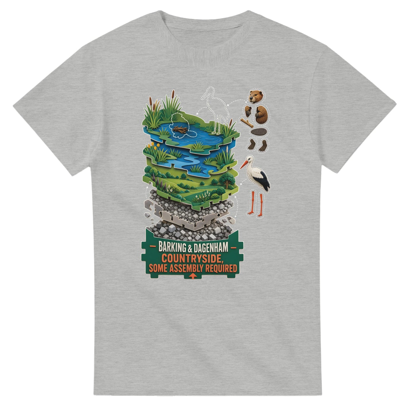 Barking & Dagenham Countryside T-shirt — product view 6