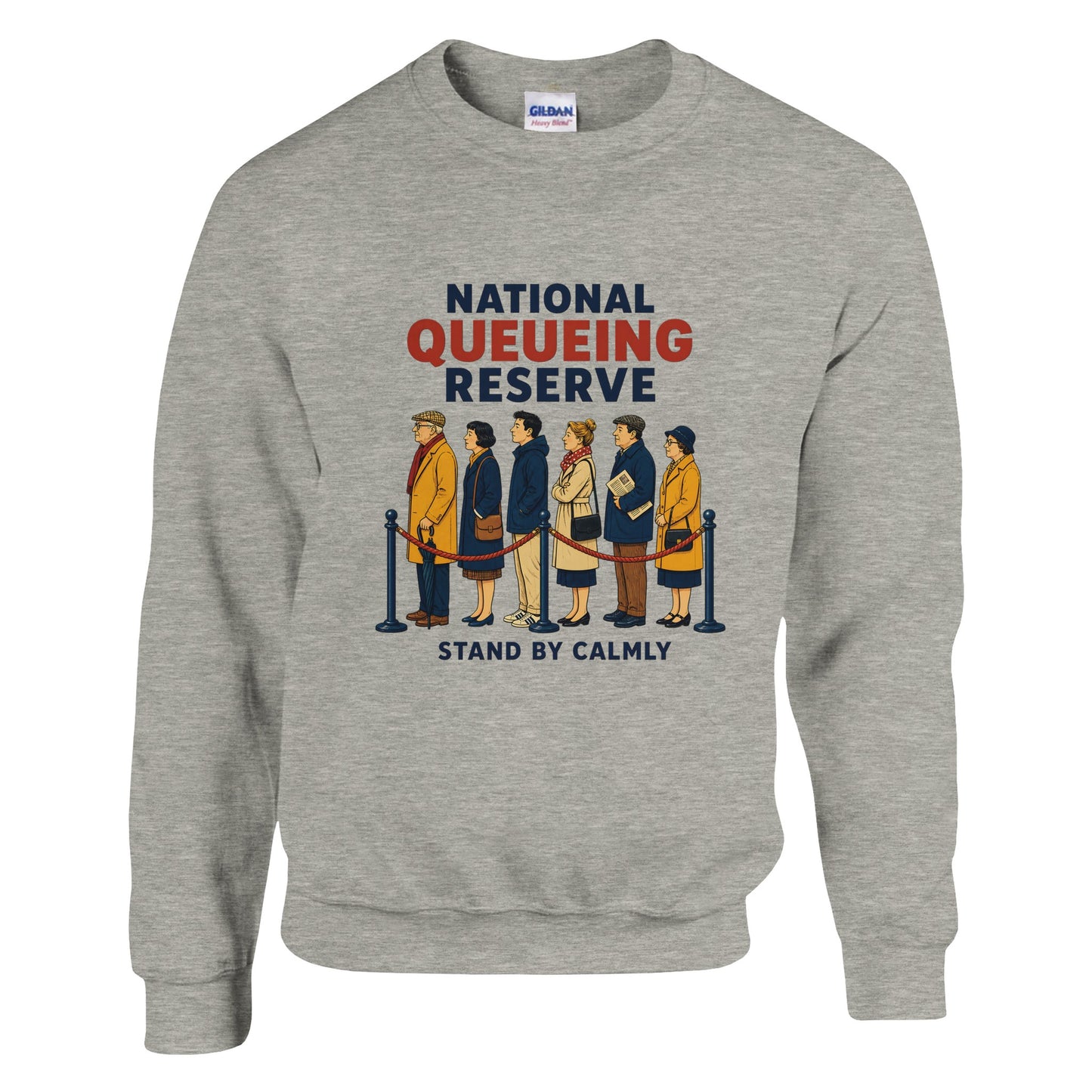 National Queueing Reserve – British Queue Graphic Sweatshirt — product view 16
