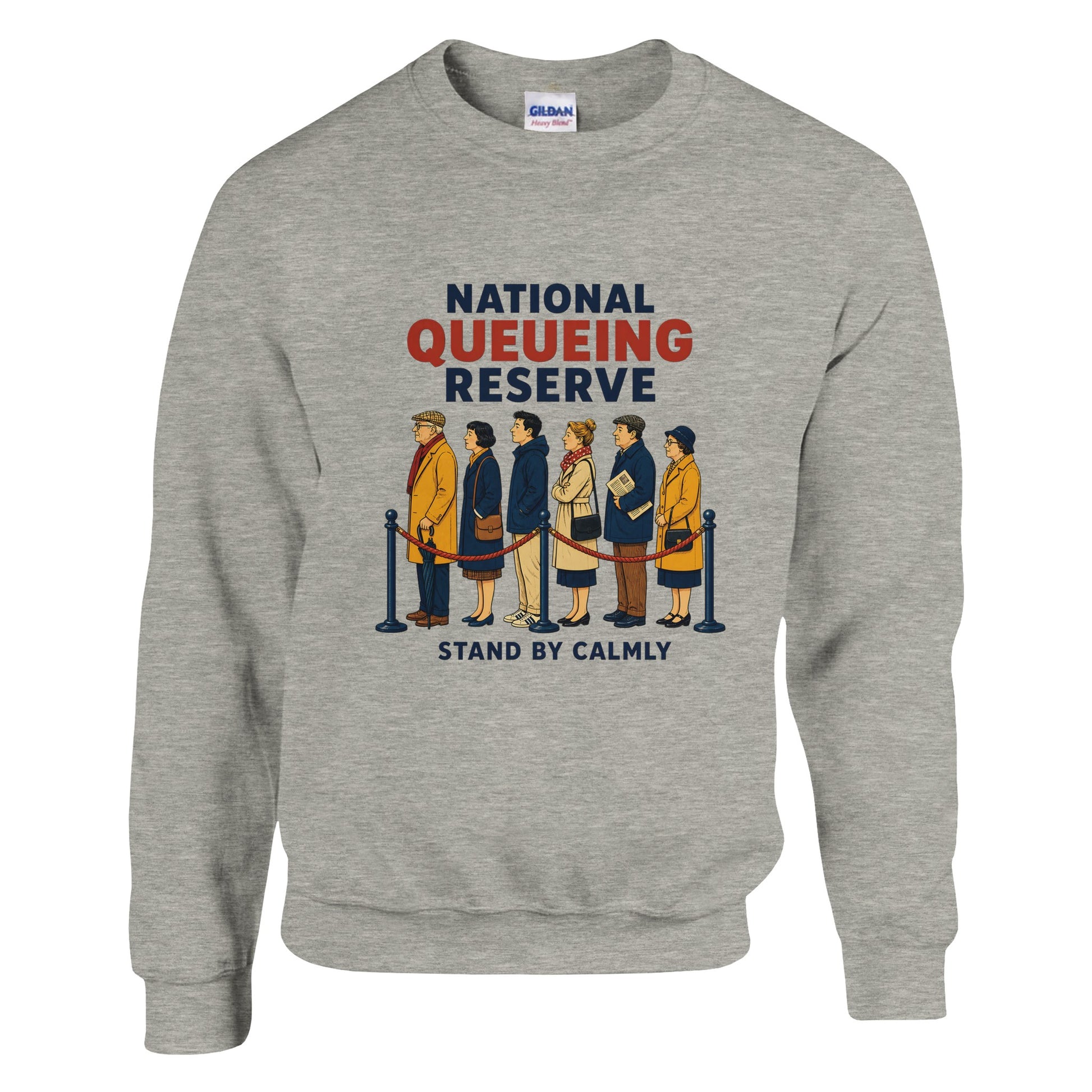 National Queueing Reserve – British Queue Graphic Sweatshirt — product view 16